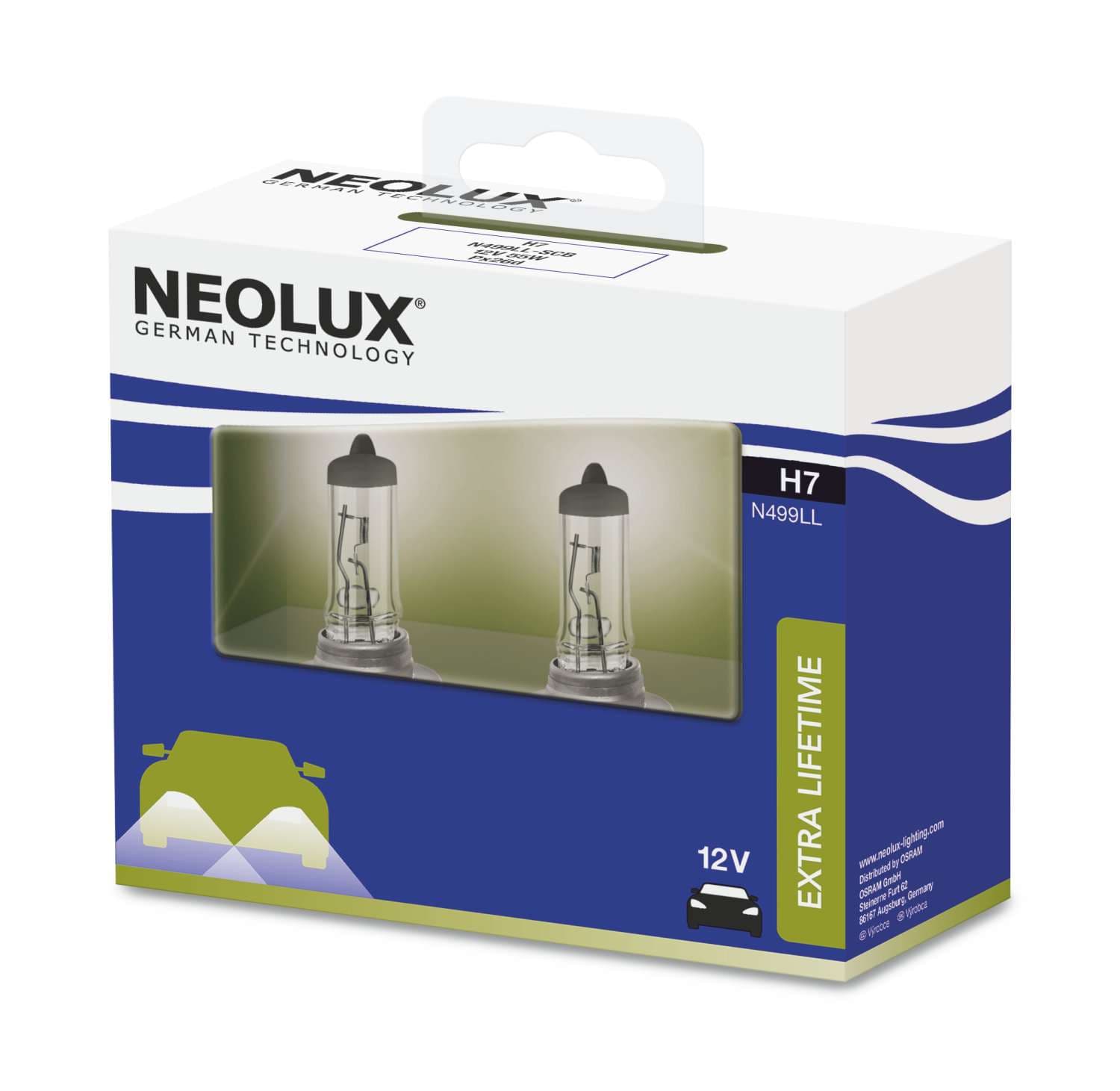H7 12V 55W PX26d Long Life (Extra Lifetime) NEOLUX
