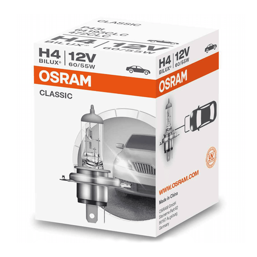 H4 12V 60/55W P43t Classic Faltschachtel 1 St. OSRAM