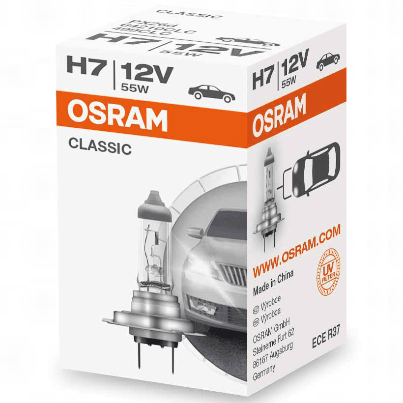 H7 12V 55W PX26d Classic Faltschachtel 1 St. OSRAM