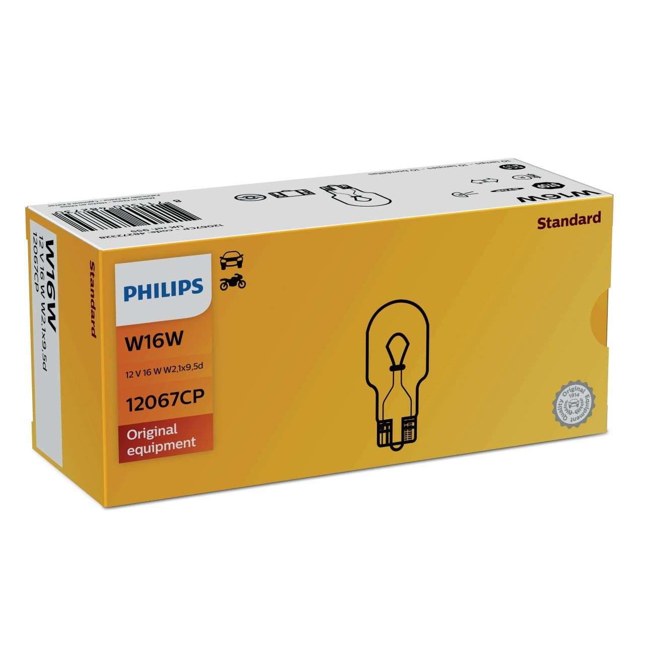 W16W 12V 16W W2,1x9,5d 1 St. Philips