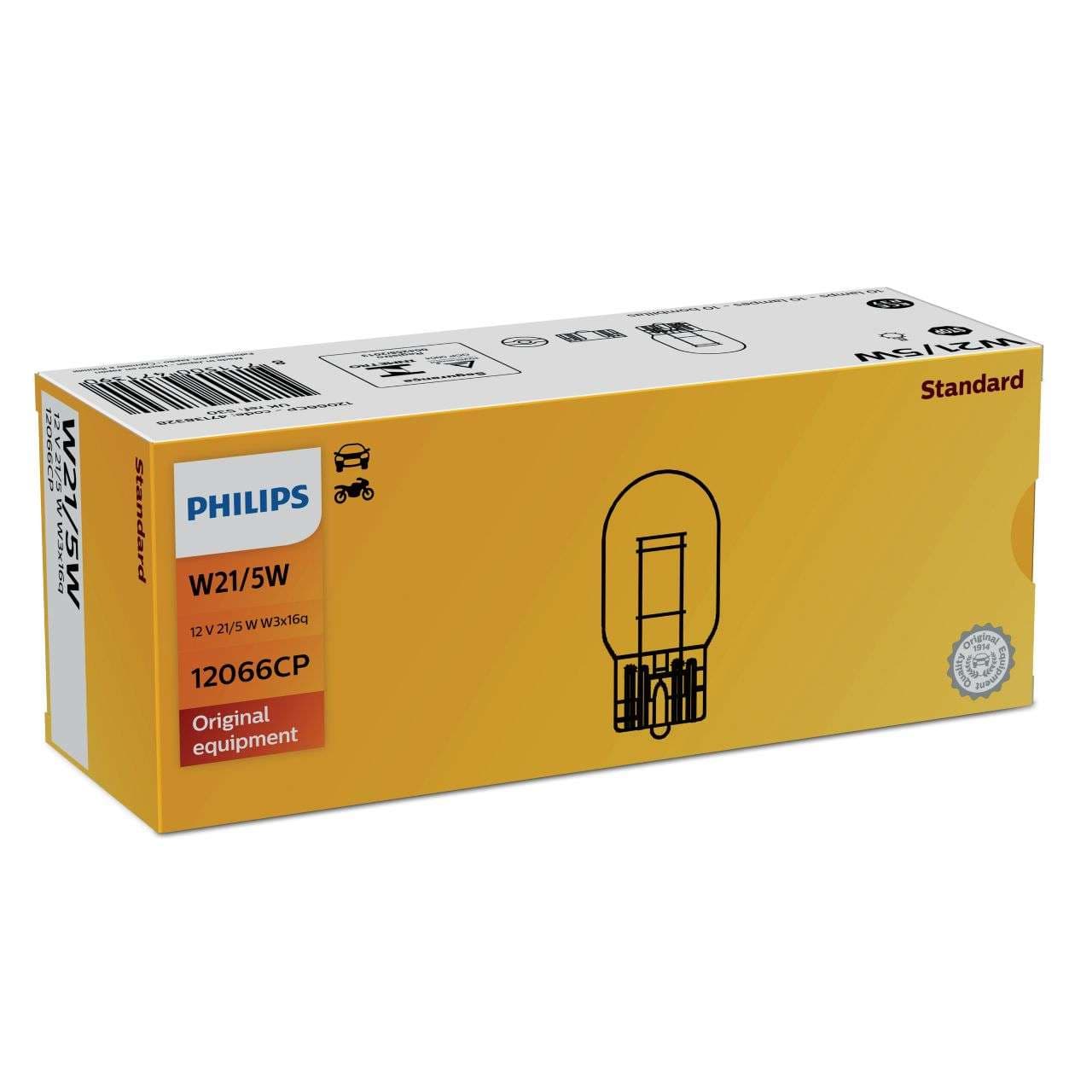 W21/5W 12V 21/5W W3x16q 1 St. Philips