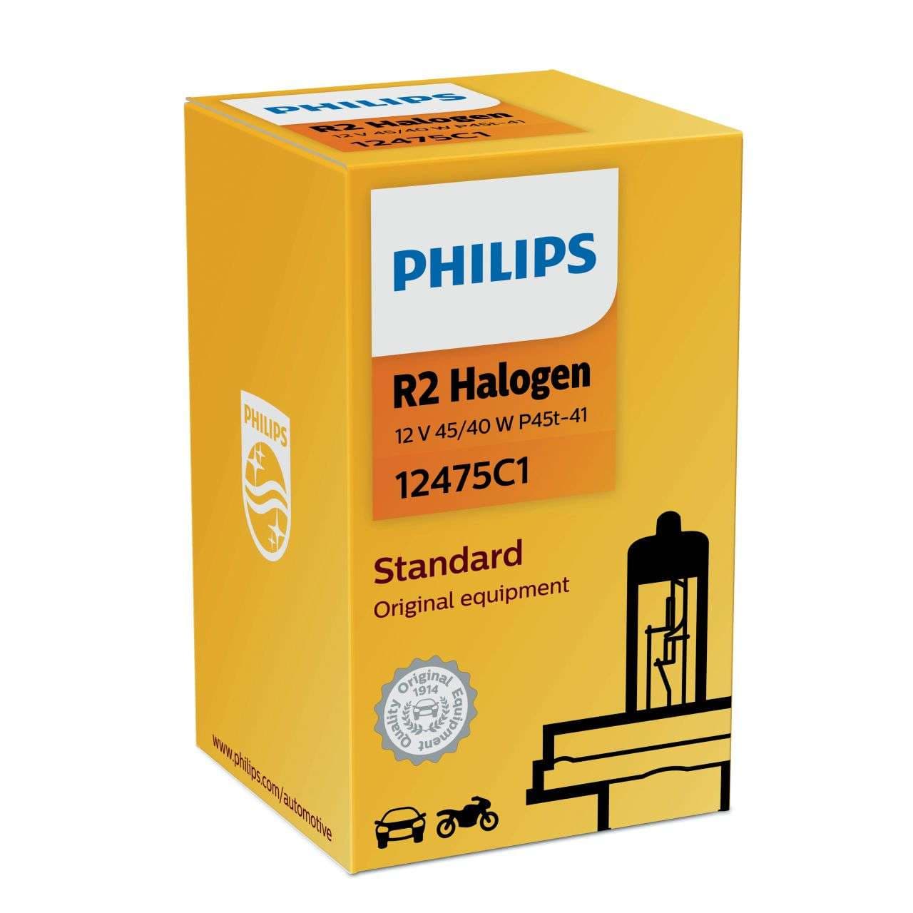 R2 12V 45/40W P45t-41 12V Halogen Visio 1 St. Philips