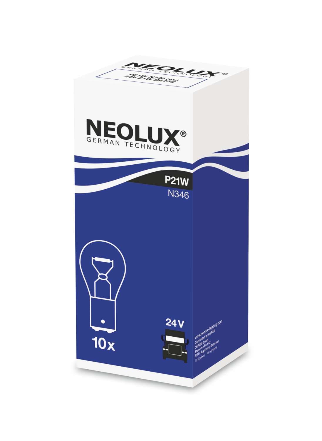 P21W 24V 21W BA15D Standard N346 1 St. NEOLUX
