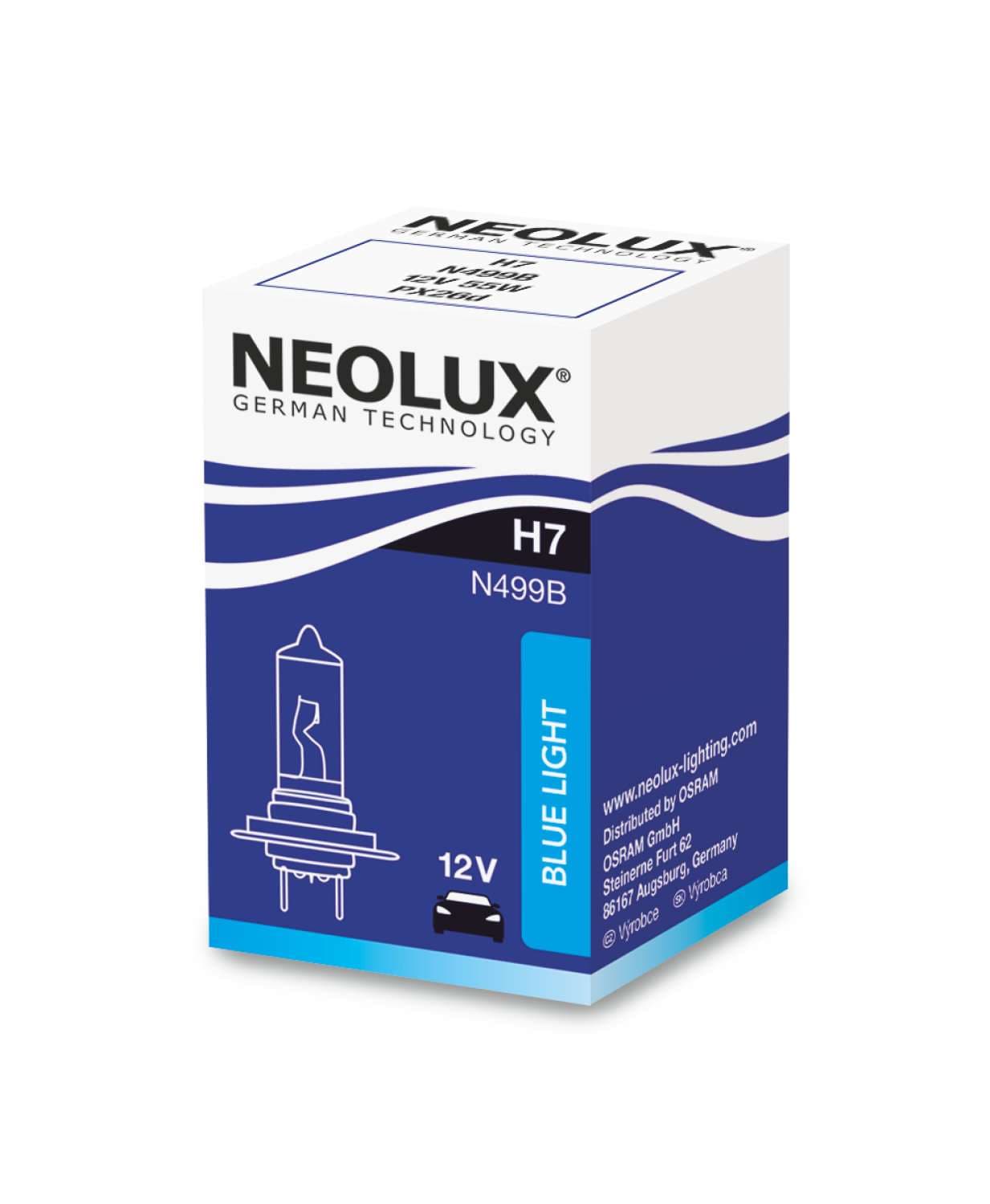 H7 12V 55W PX26d Blue Light 1 St. NEOLUX