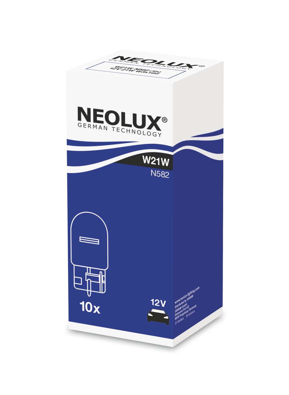 W21W 12V 21W W3X16D Standard N582 1 St. NEOLUX
