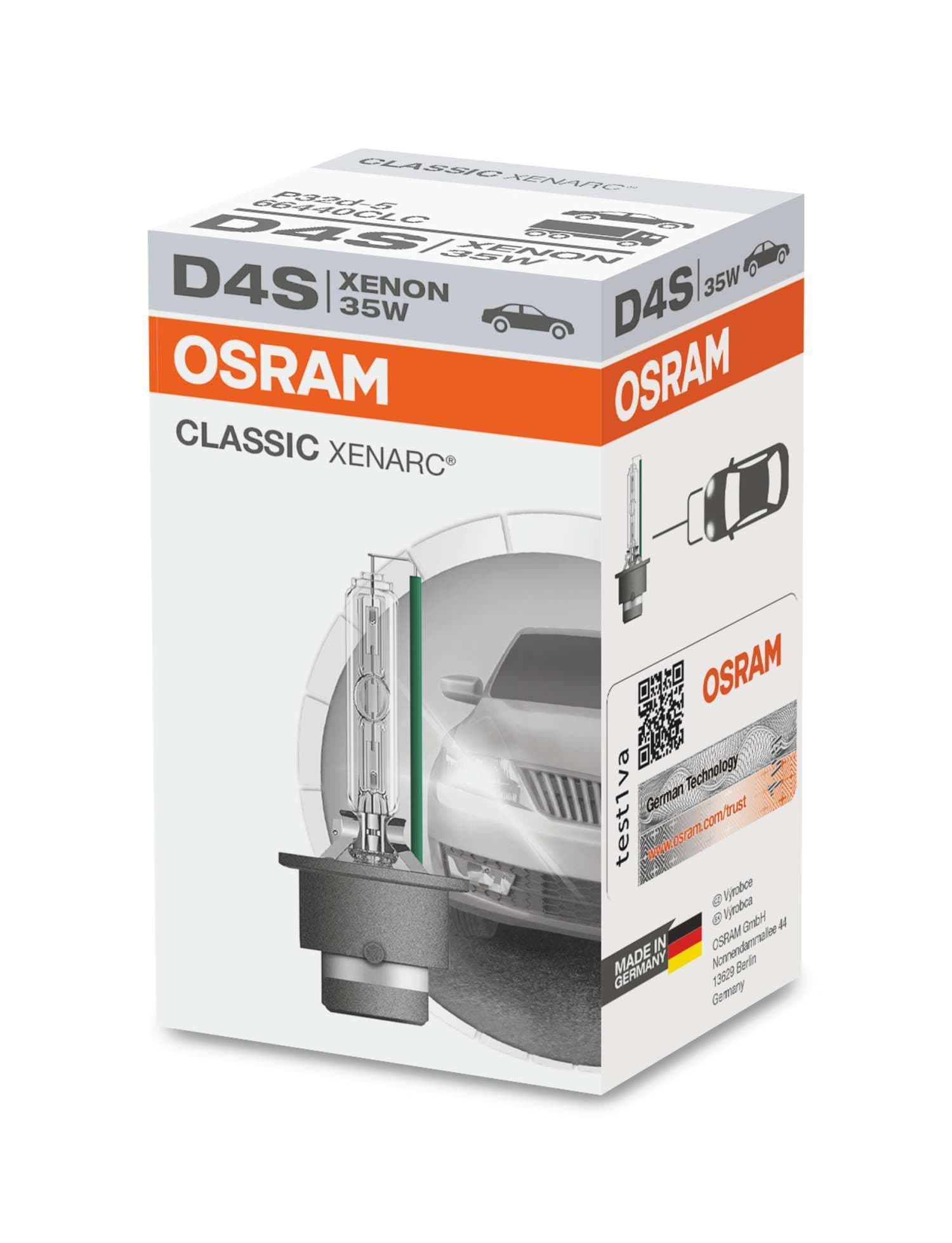 D4S 12V+24V 35W P32d-5 Xenarc Classic Faltschachtel 1 St. OSRAM
