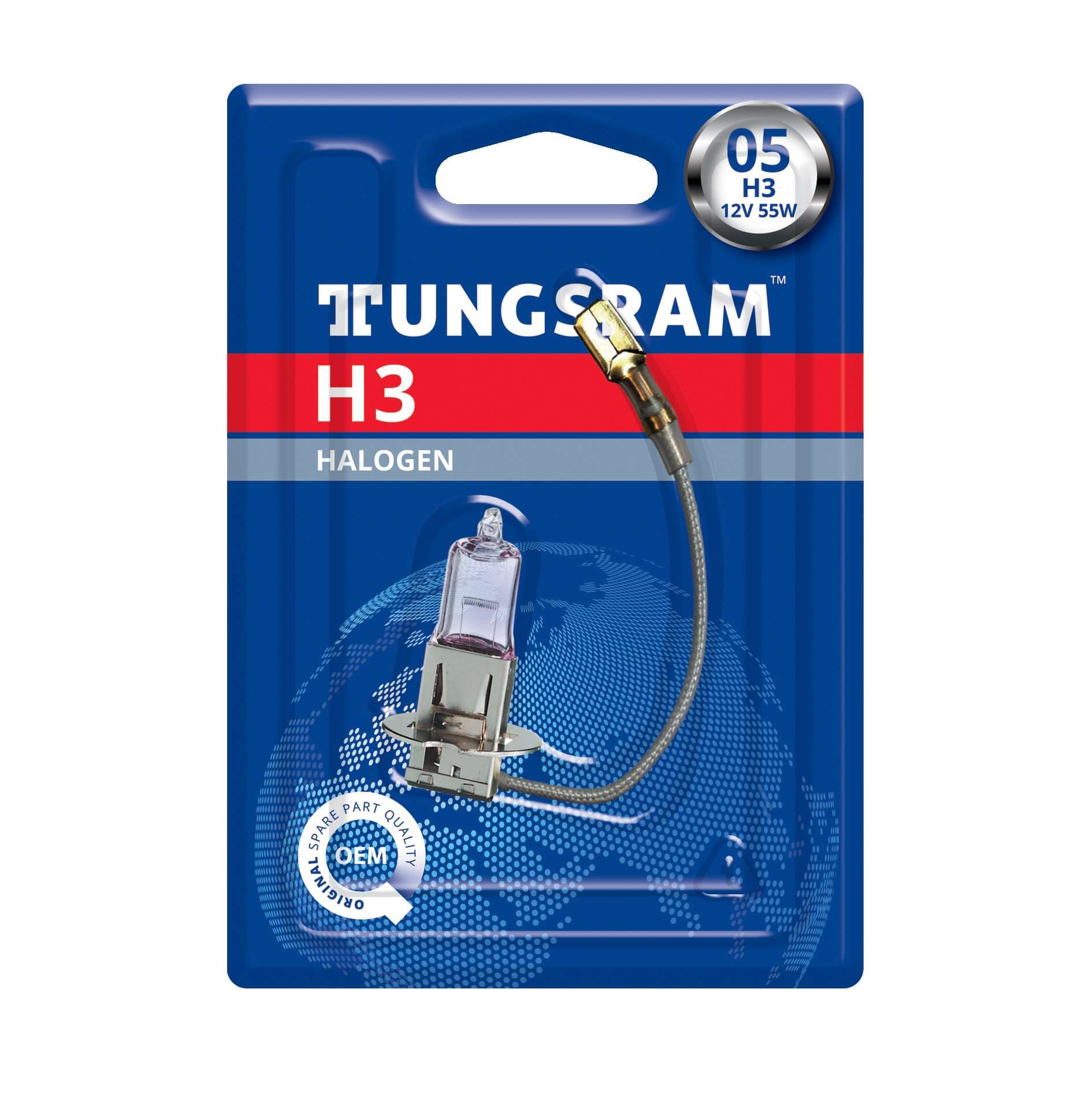 H3 12V 55W PK22s Standard 1 St. Blister Tungsram