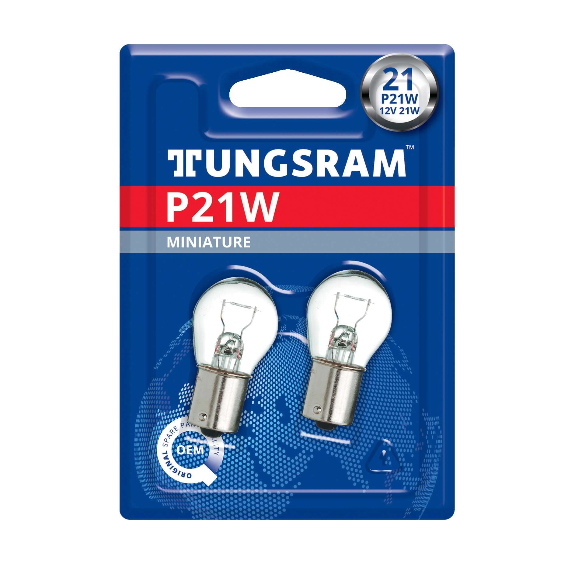 P21W 12V 21W BA15s Standard 2 St. Blister Tungsram