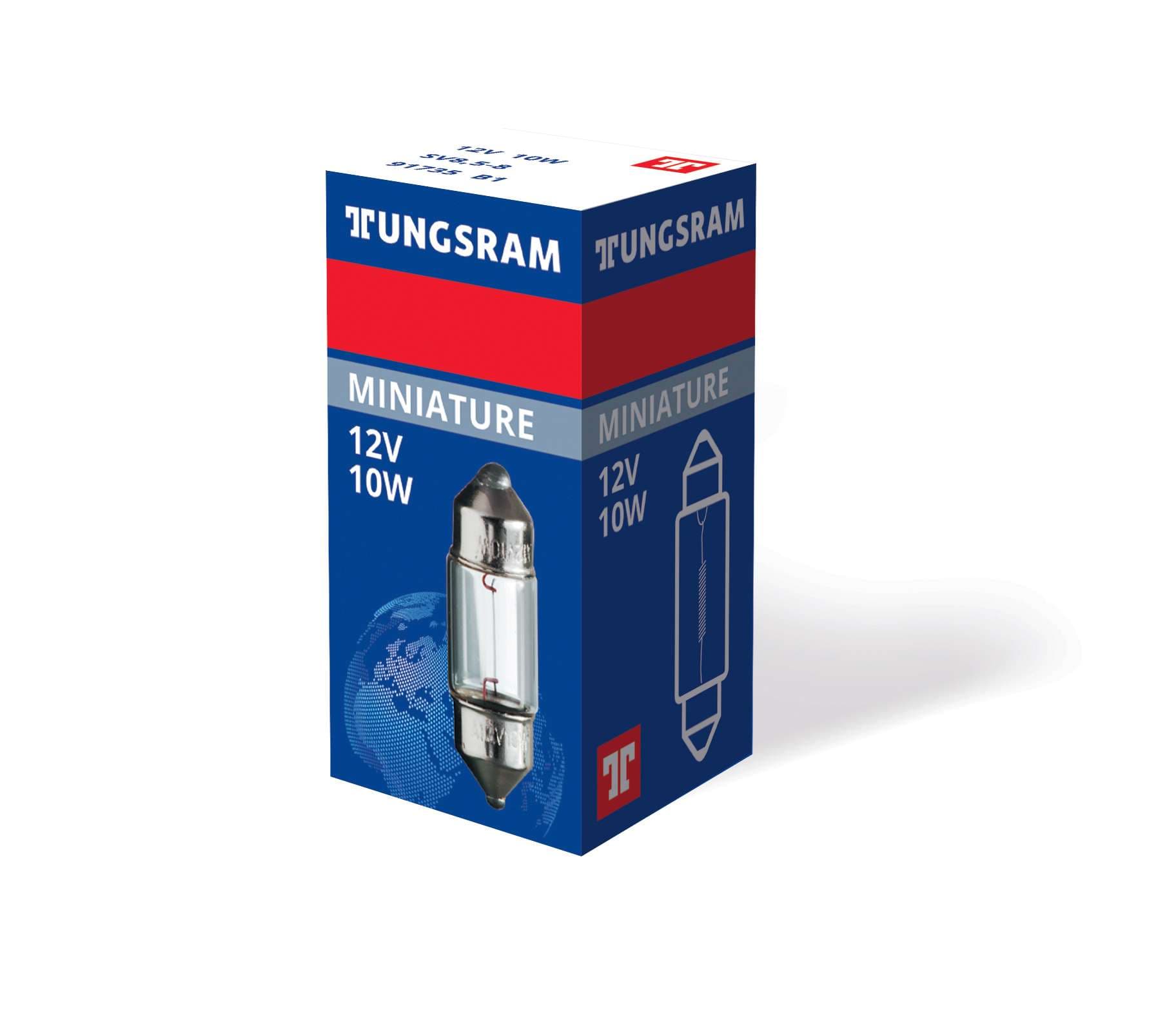 DIN 72601K 12V 10W SV8,5-8 Original range 1 St. Tungsram
