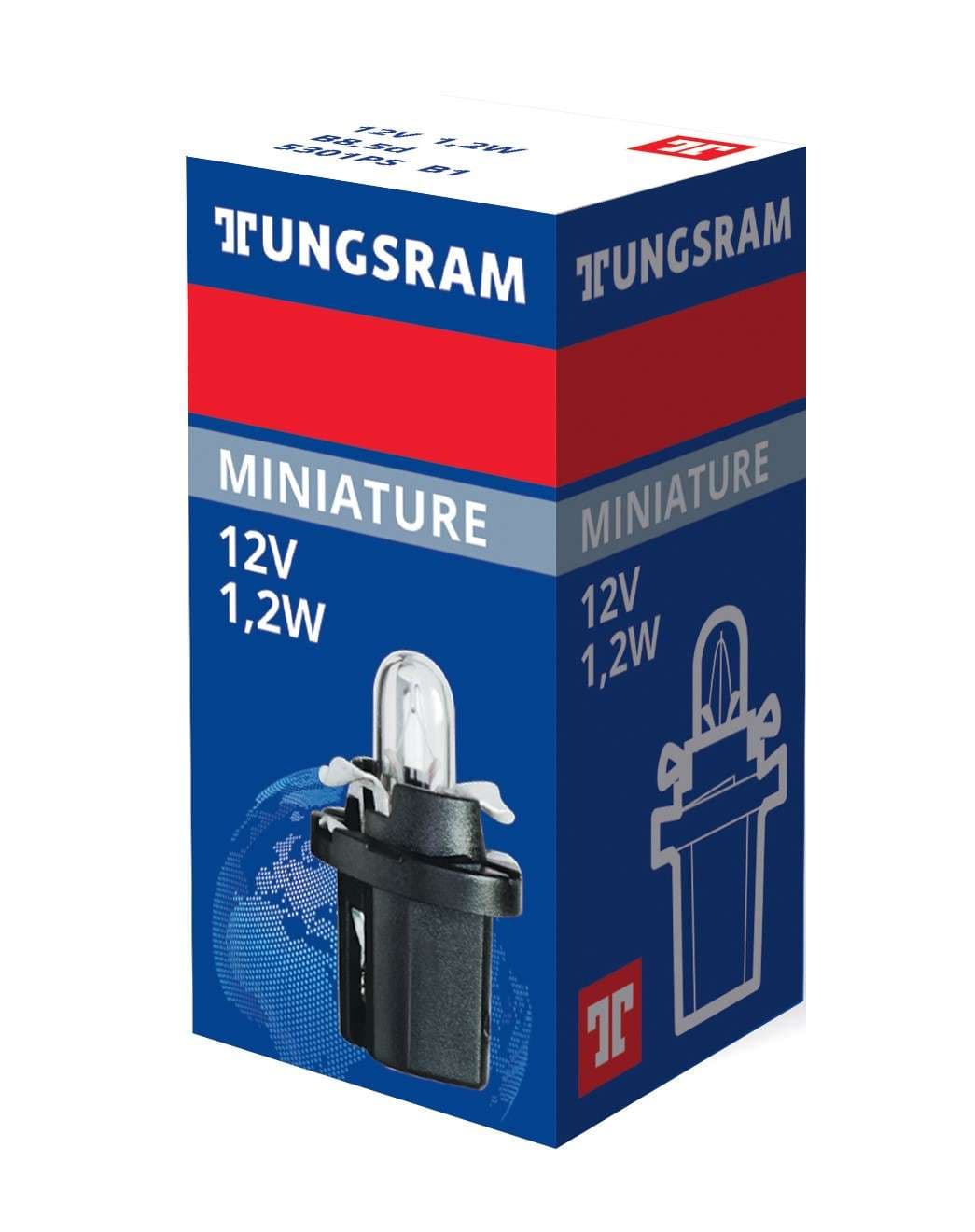 12V 1,2W B8,5d Original range 1 St. Tungsram