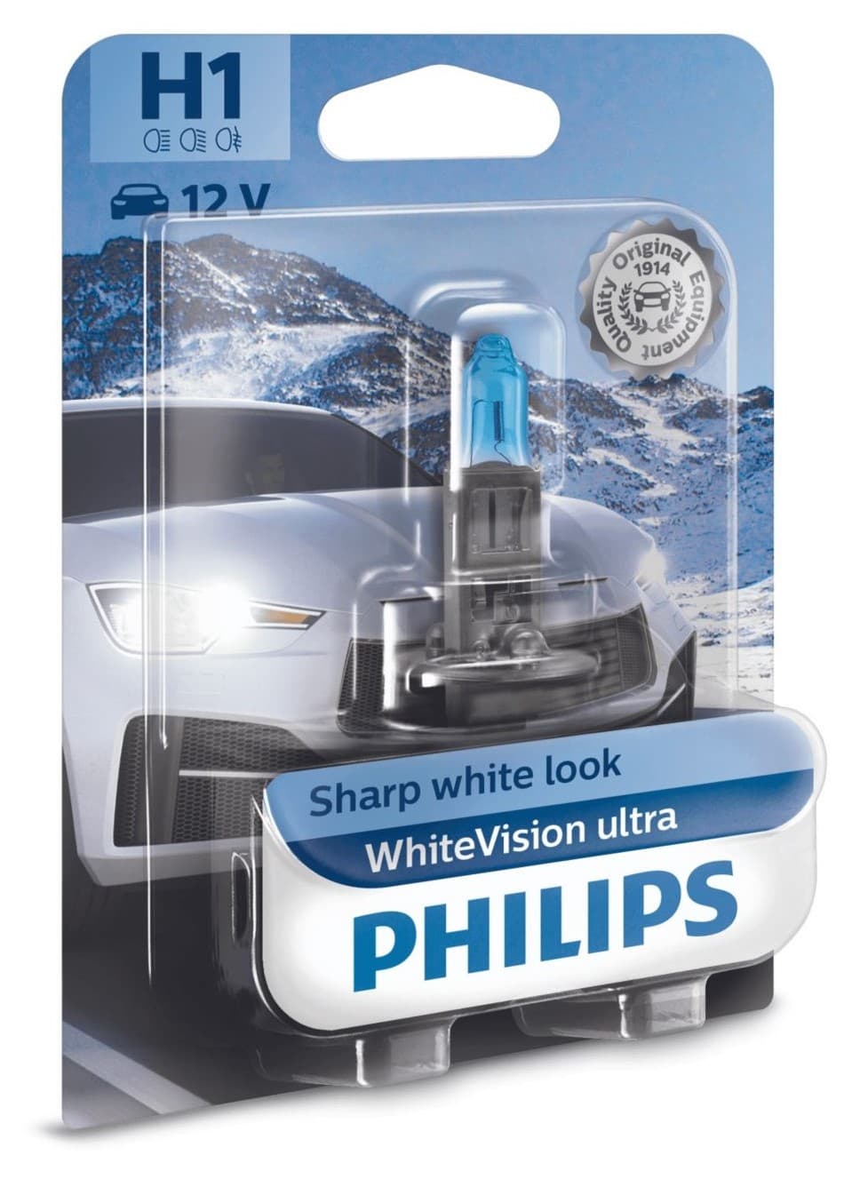 H1 12V 55W P14,5s WhiteVision Ultra 1 St. Philips