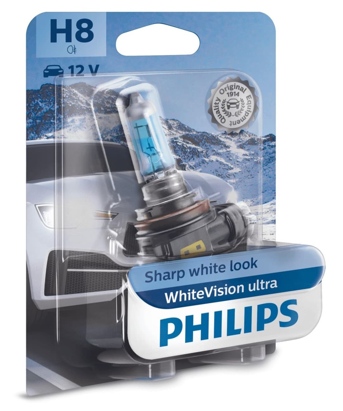 H8 12V 35W PGJ19-1 WhiteVision Ultra 1 St. Philips