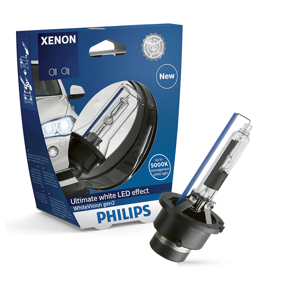 D2R 85V 35W P32d-3 WhiteVision Gen2 5000K Xenon 1 St. Philips