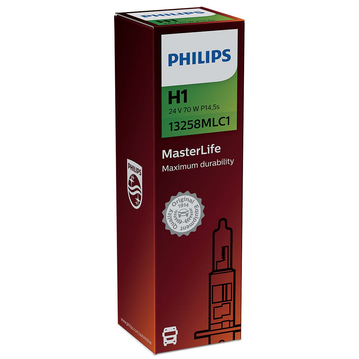 H1 24V 70W P14,5s MasterLife C1 1 St. Philips