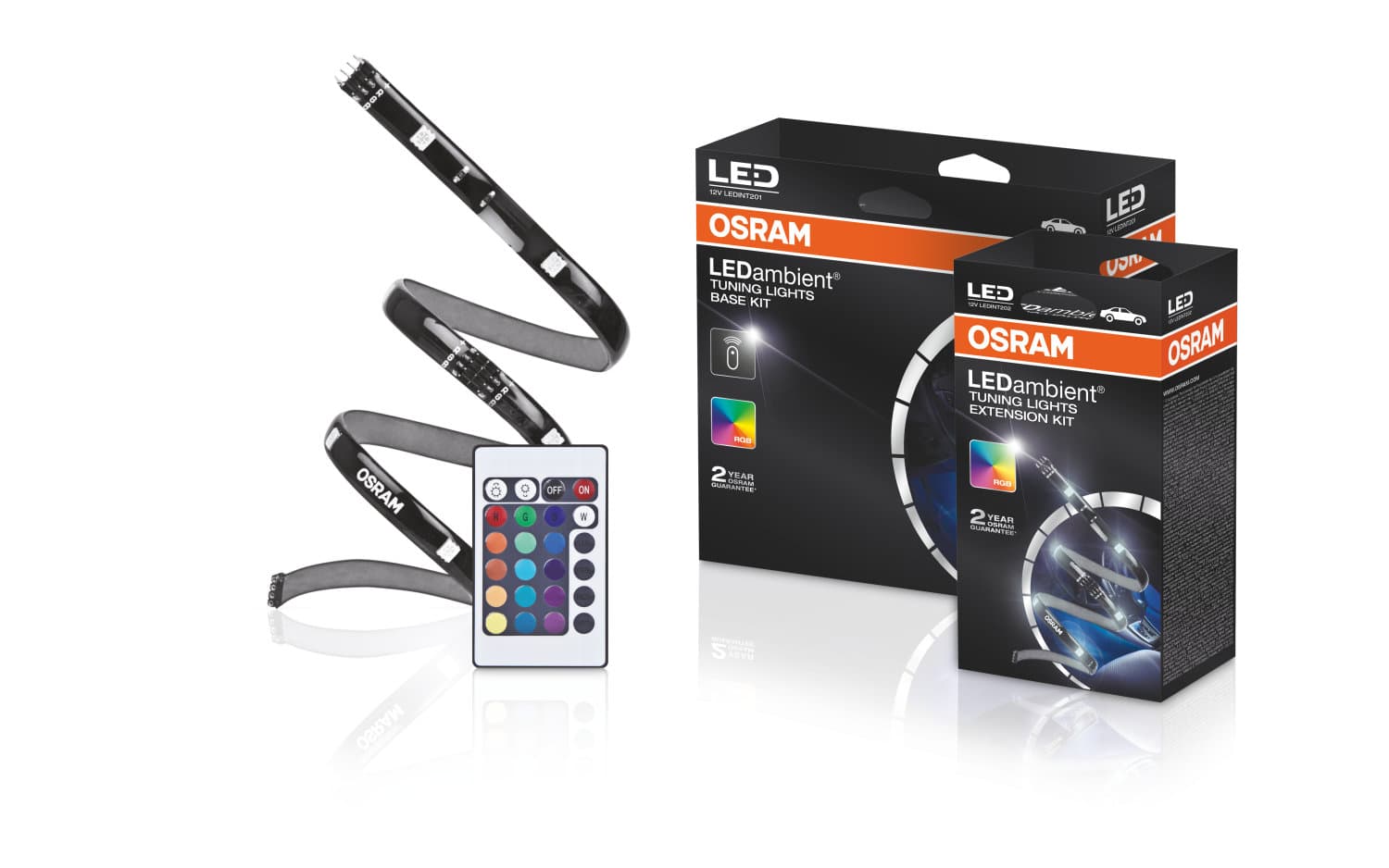 LEDambient Zwei selbstklebende LED-Streifen mit jeweils einer Länge von 30,5 cm OSRAM