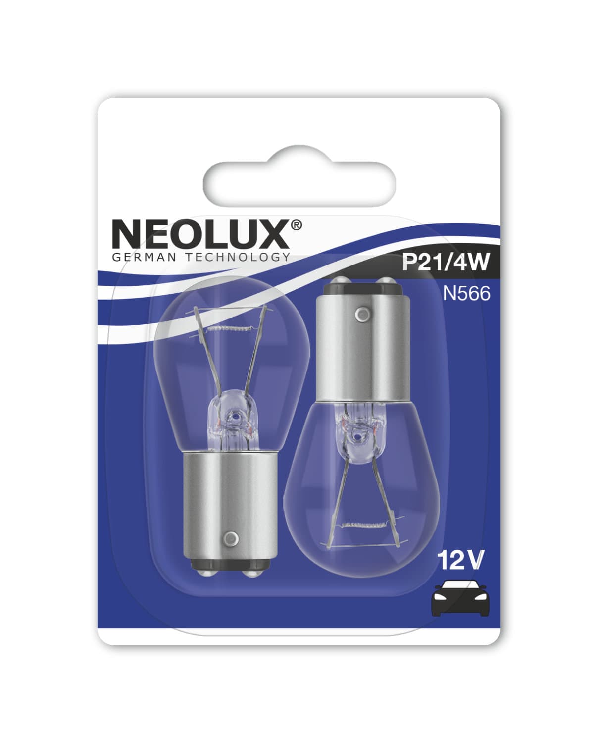 P21/4W 12V 21/4W BAZ15d 2 St. Blister NEOLUX