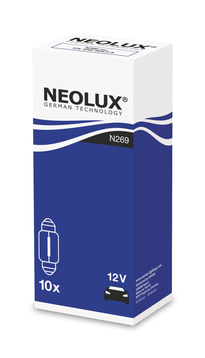 10W 12V SV8,5 31mm Soffitte Kurz 1 St. NEOLUX