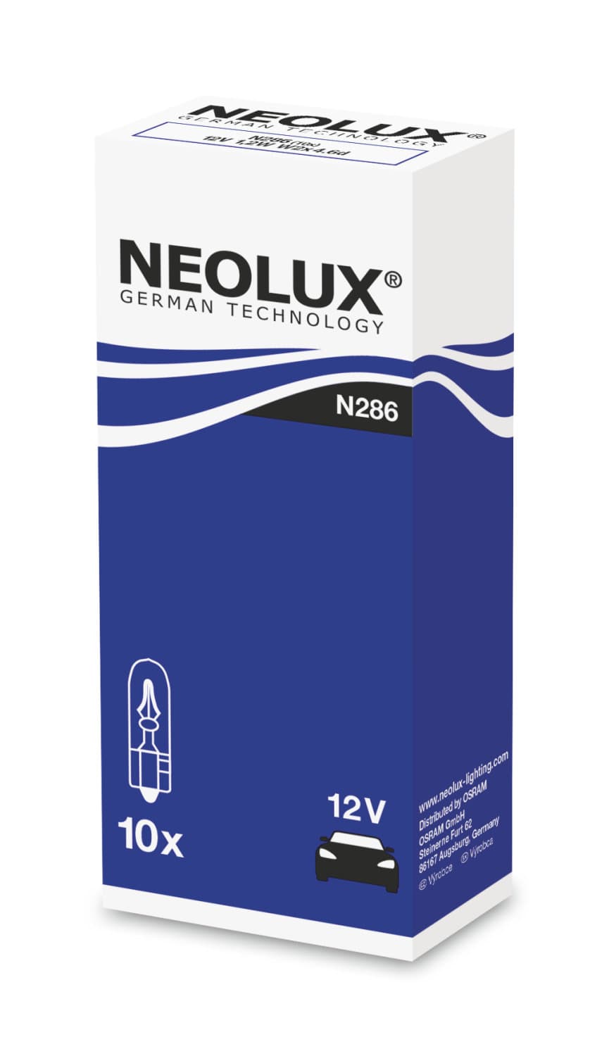 W1,2W 1,2W 12V 1,2W W2x4,6d 1 St. NEOLUX