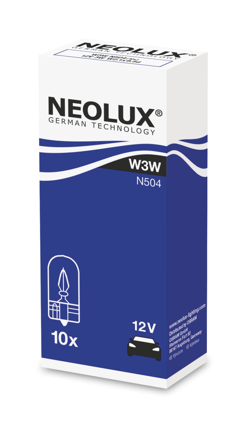W3W 12V 3W W2,1x9,5d 1 St. NEOLUX