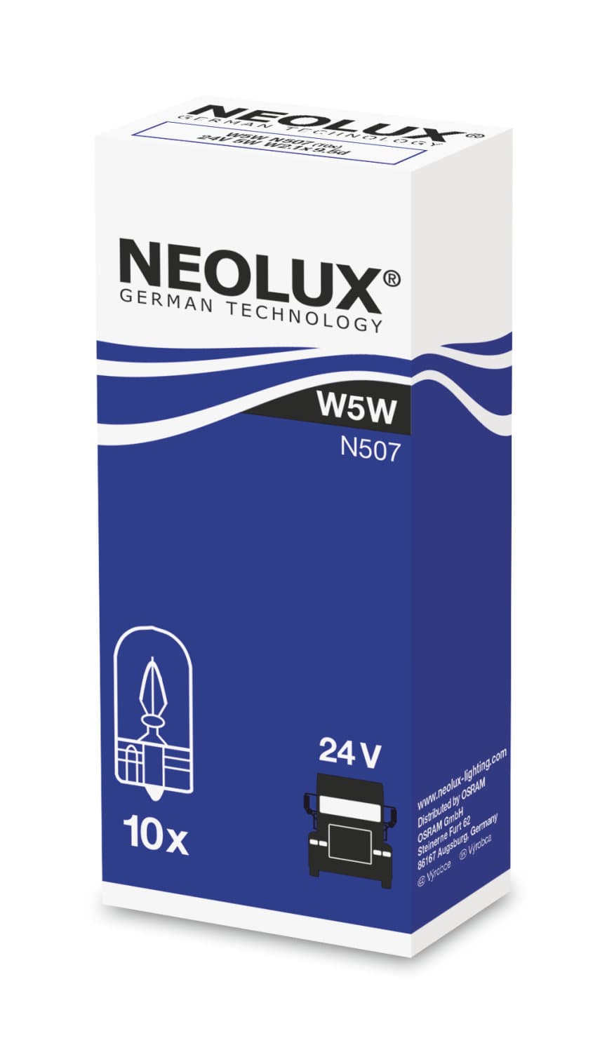 W5W 24V 5W W2,1x9,5d 1 St. NEOLUX
