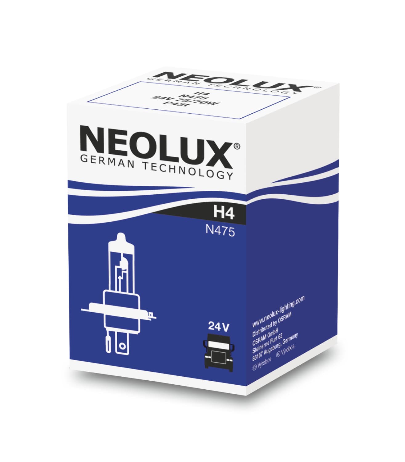 H4 24V 75/70W P43t 1 St. NEOLUX