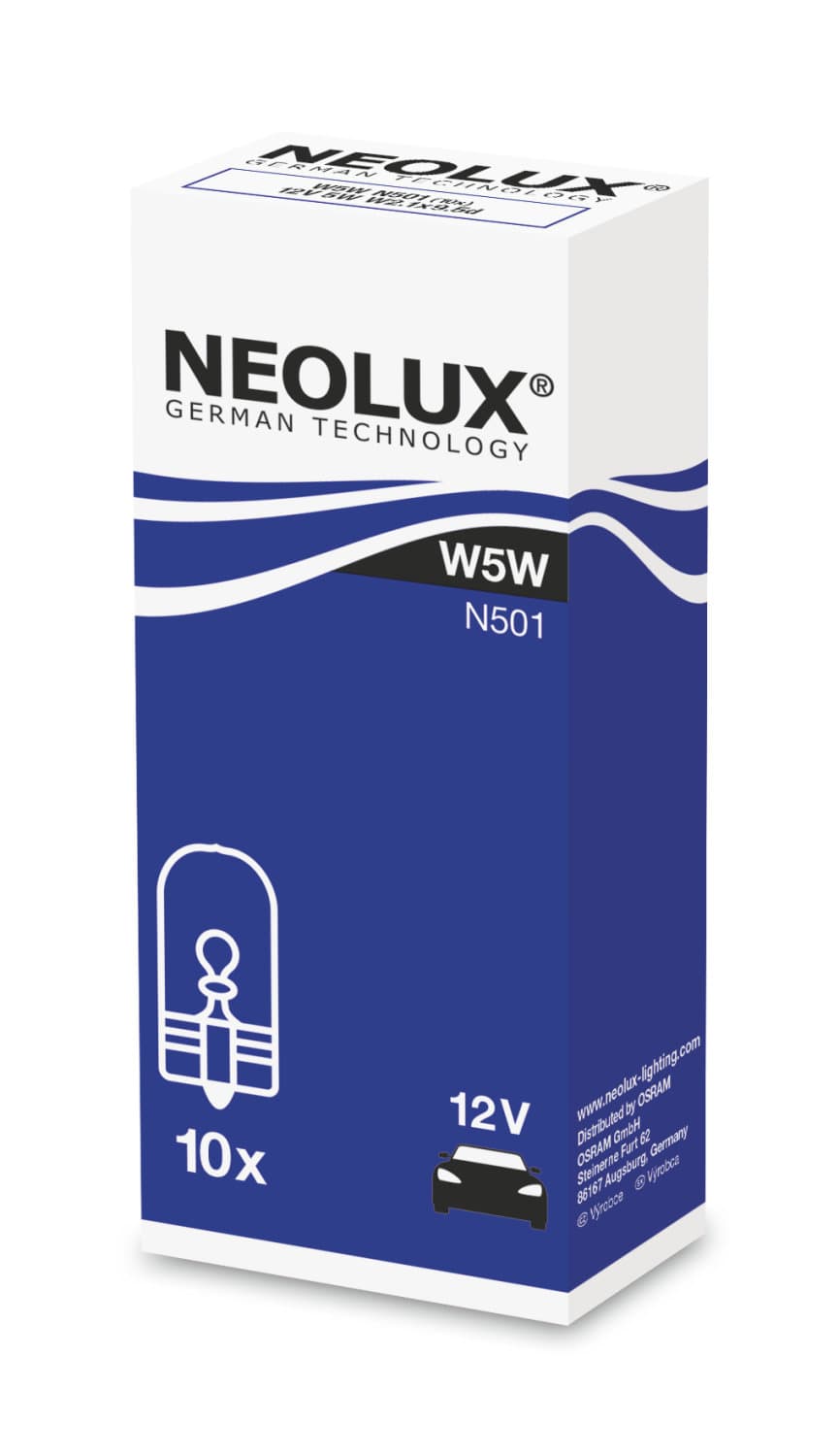 W5W 12V 5W W2,1x9,5d 1 St. NEOLUX