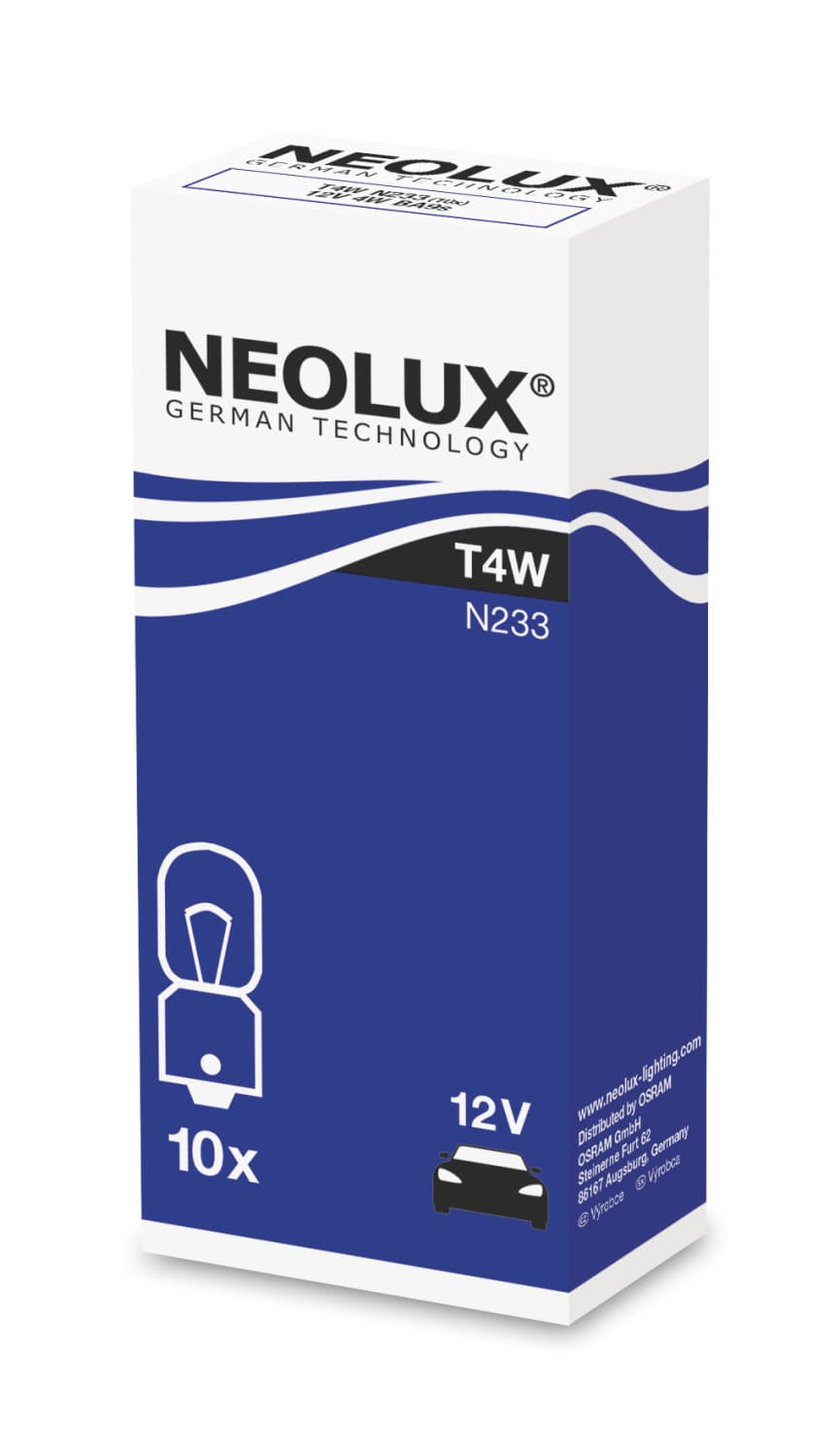 T4W 12V 4W BA9s 1 St. NEOLUX