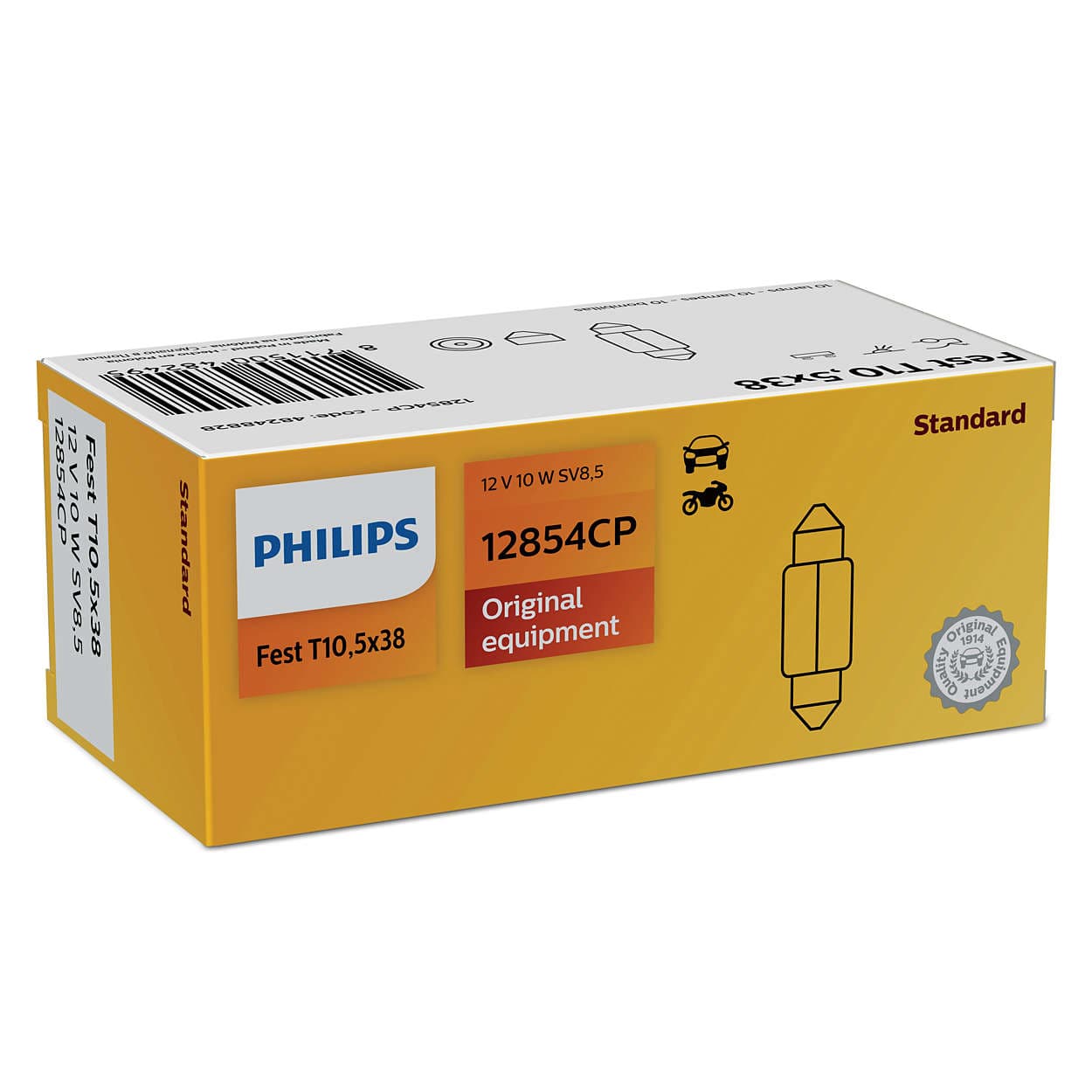 T10,5 x 38 Festoon Original equipment Vision 1 St. Philips