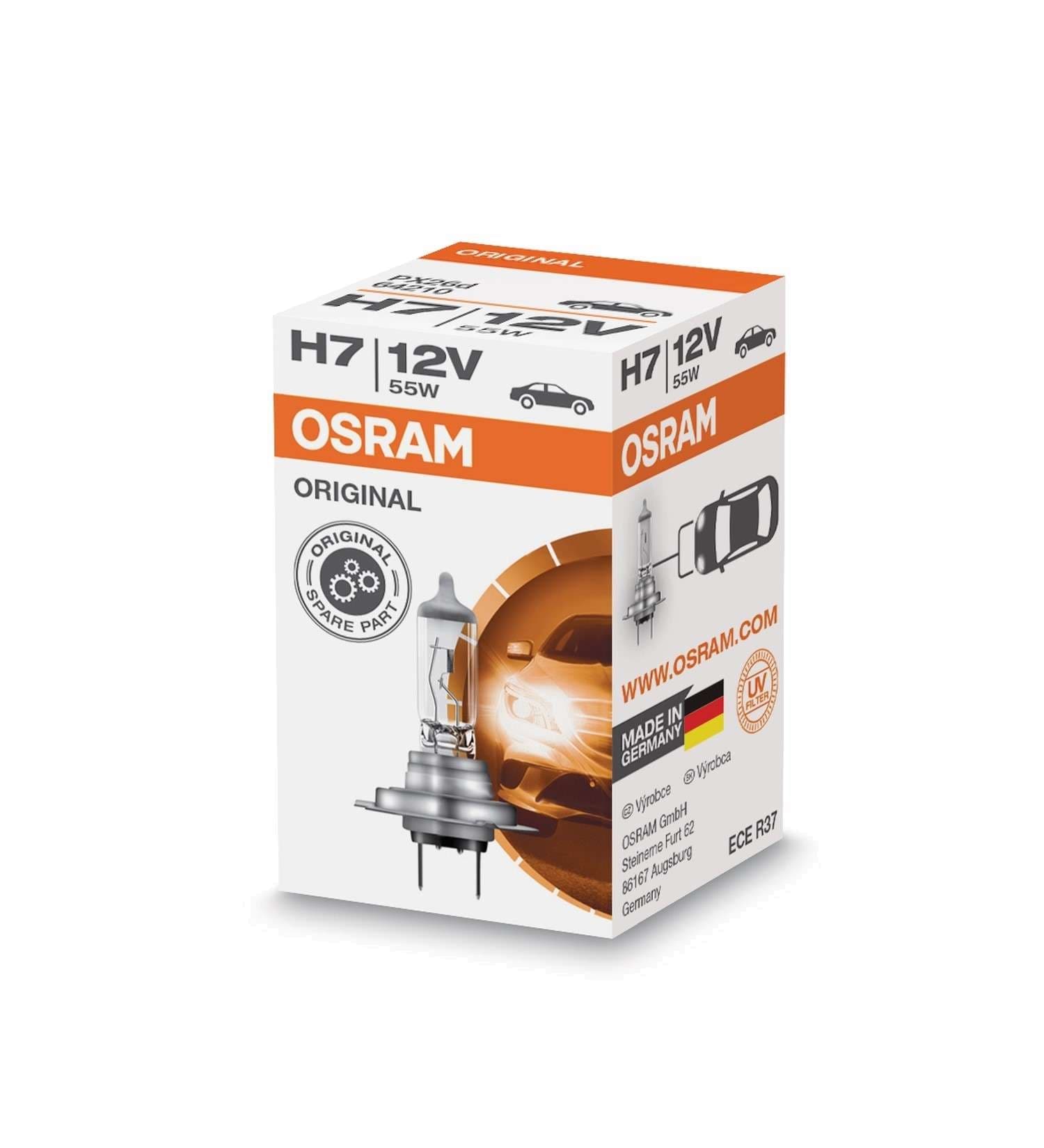 H7 12V 55W PX26d 1 St. Original Spare Part OSRAM