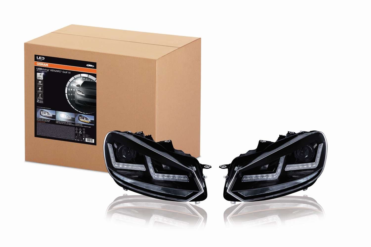 D8S Scheinwerfer LEDriving Xenarc BLACK für Golf VI LED-Tagfahrlicht und D8S Xenon 2 St. OSRAM