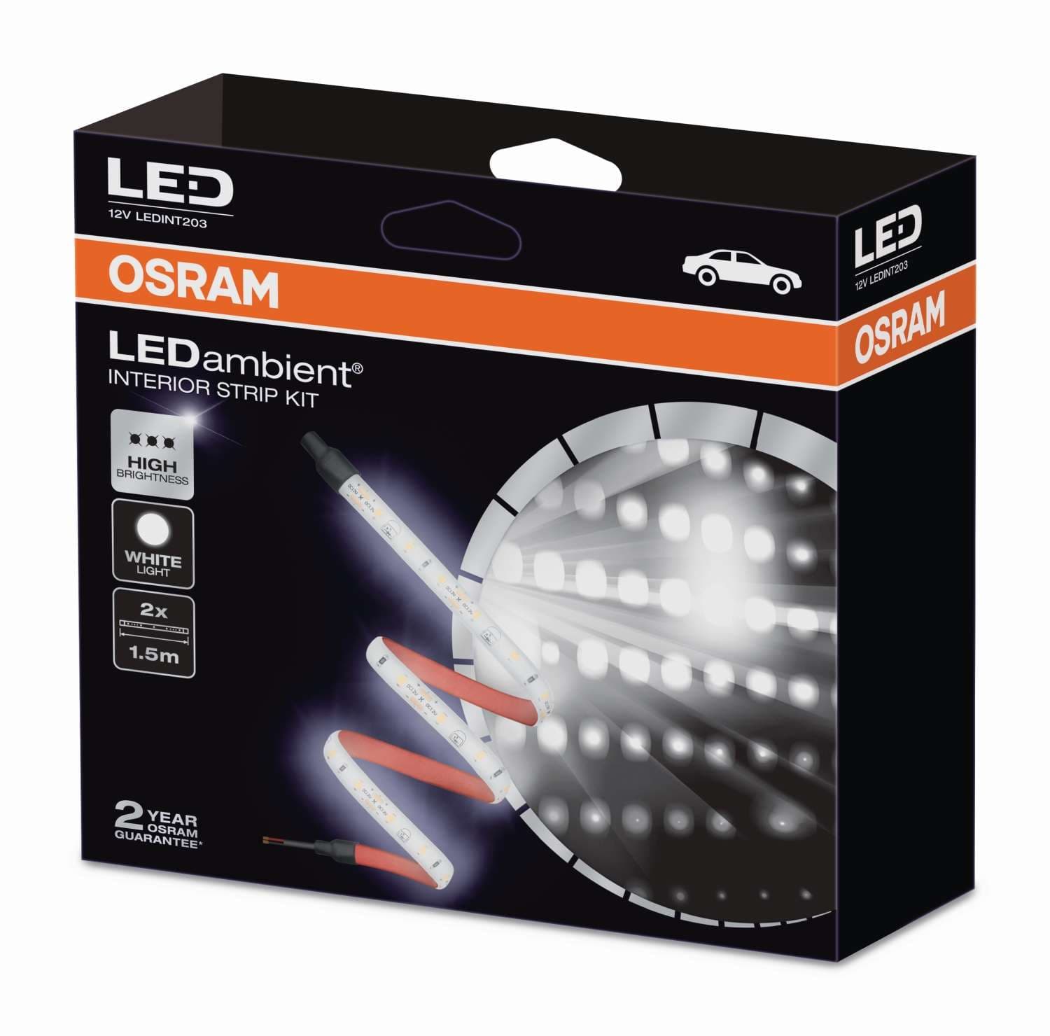 LEDambient Interior Strip Kit Universal 2 x 1,5m LED Leuchtstreifen OSRAM
