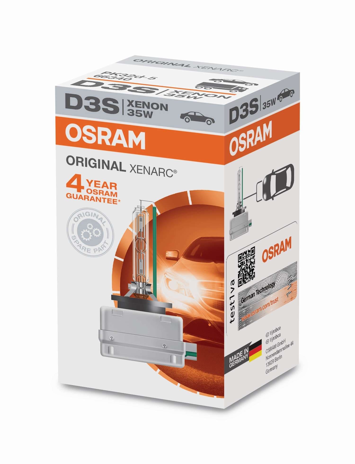 D3S 12V+24V 35W PK32d-5 Original XENARC Faltschachtel 1 St. OSRAM