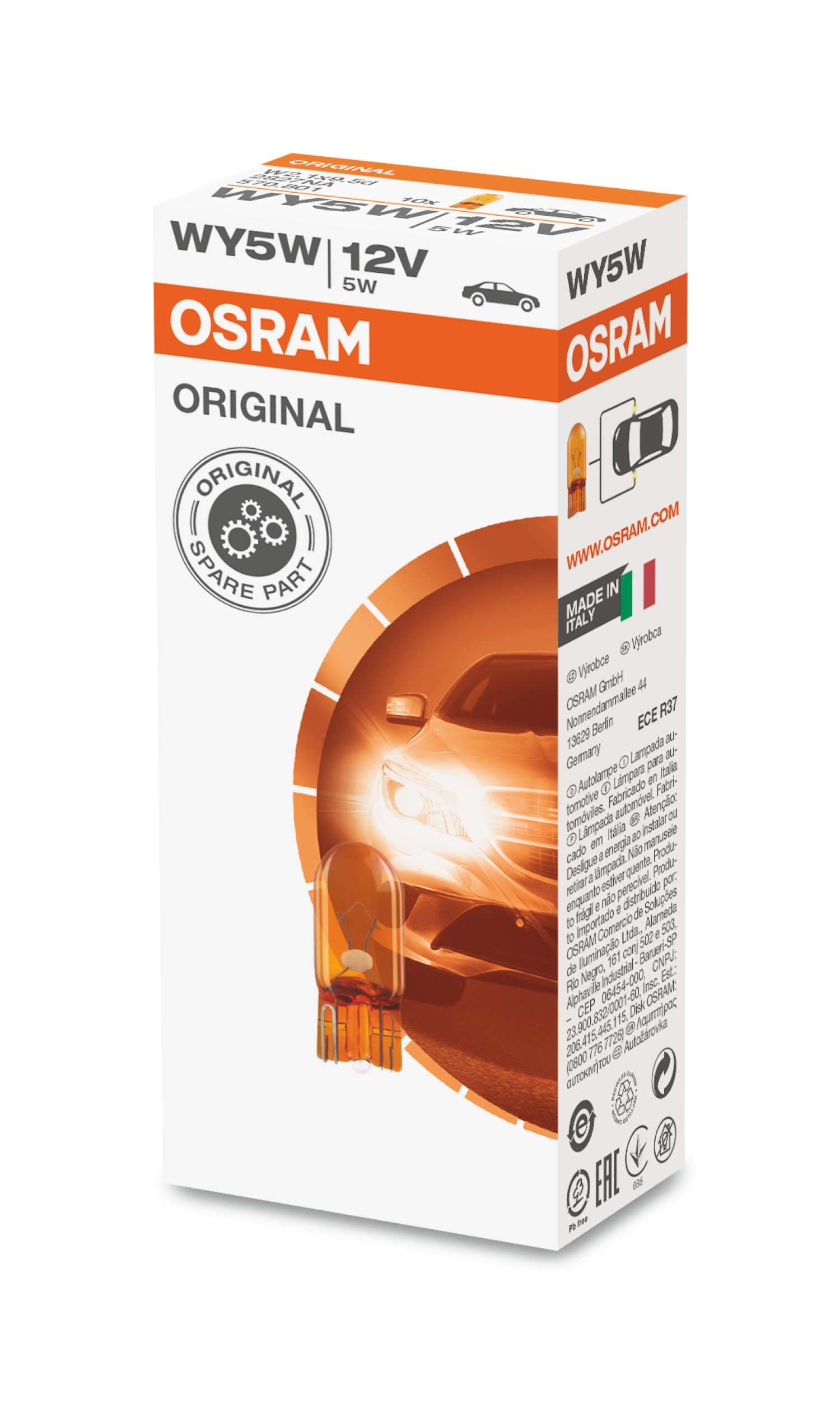 WY5W 12V 5W W2.1x9.5d 1 St. OSRAM