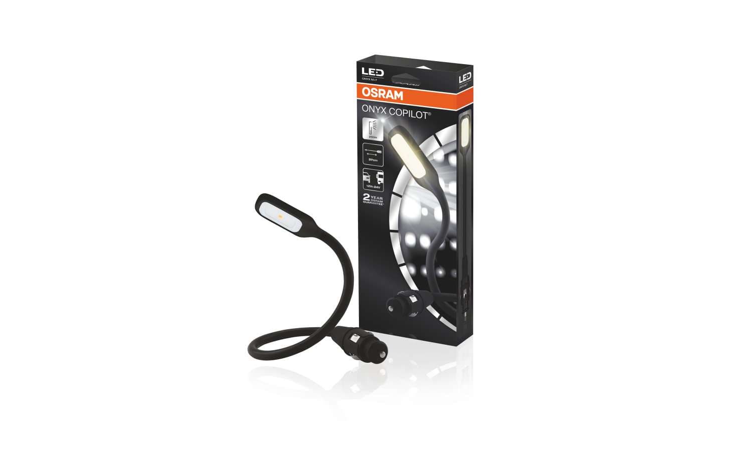ONYX Copilot M Flexibles LED Leselicht 37mm 12V/24V OSRAM