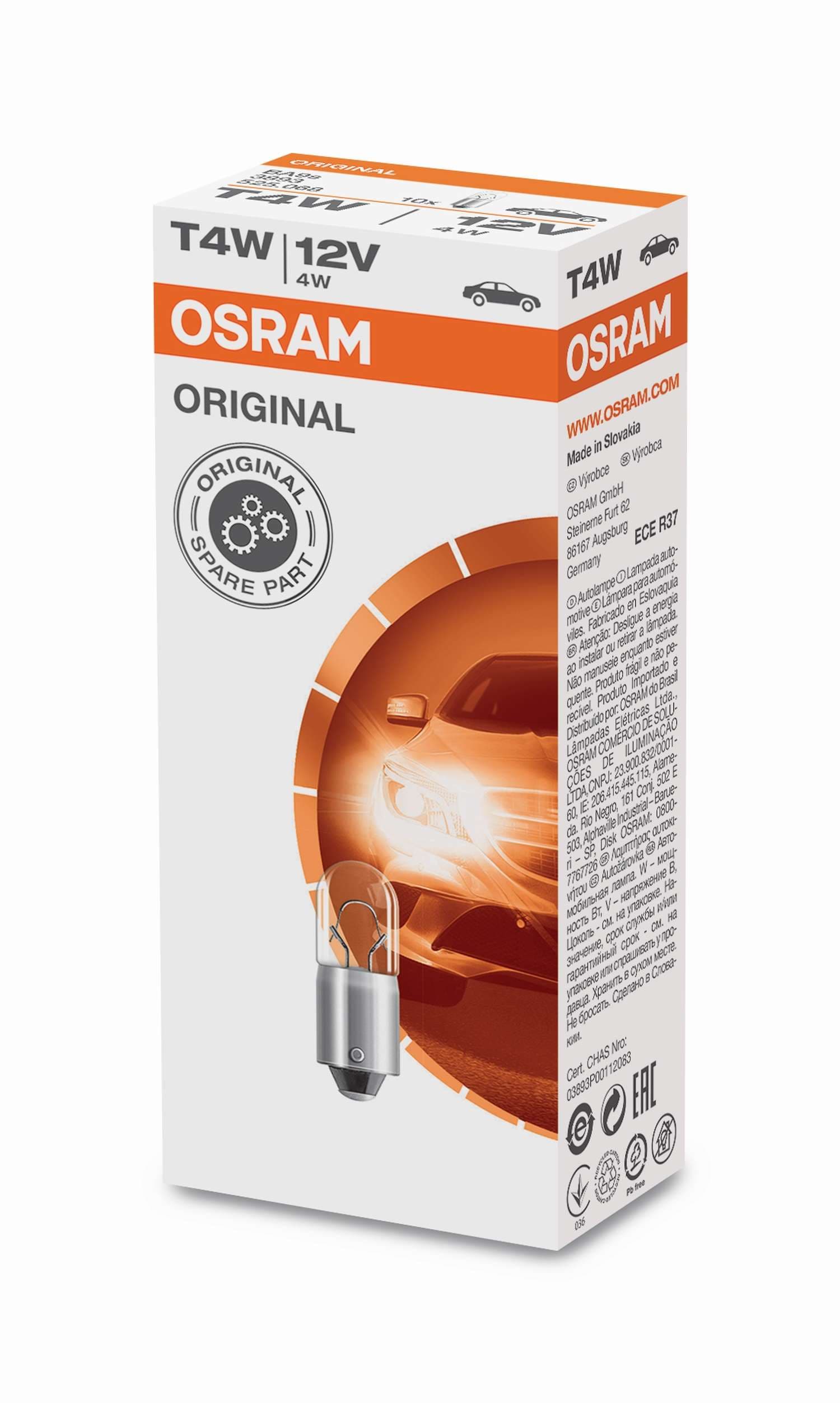 T4W 12V 4W BA9s 1 St. OSRAM