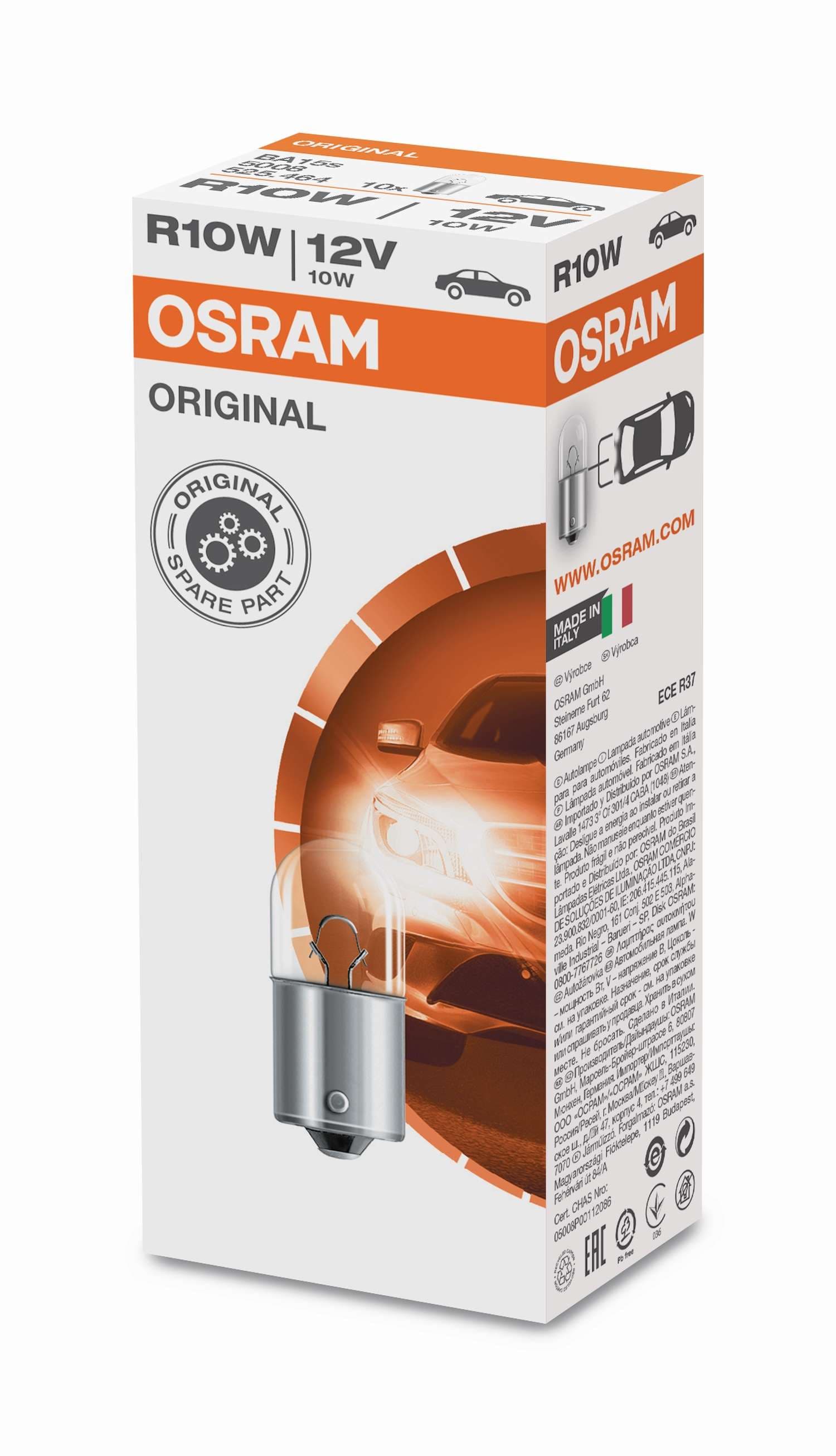 R10W 12V 10W BA15s 1 St. OSRAM