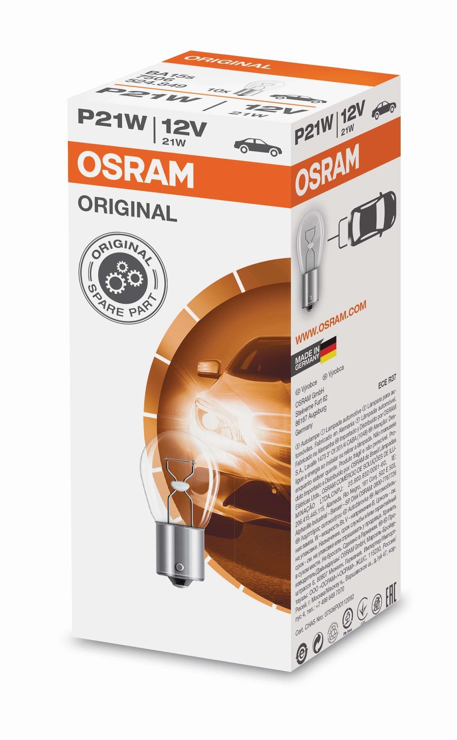 P21W 12V 21W BA15s 1 St. OSRAM
