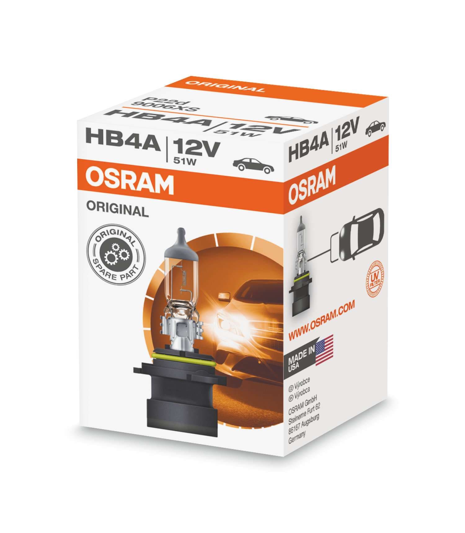 HB4A 12V 51W 22p 1 St. OSRAM