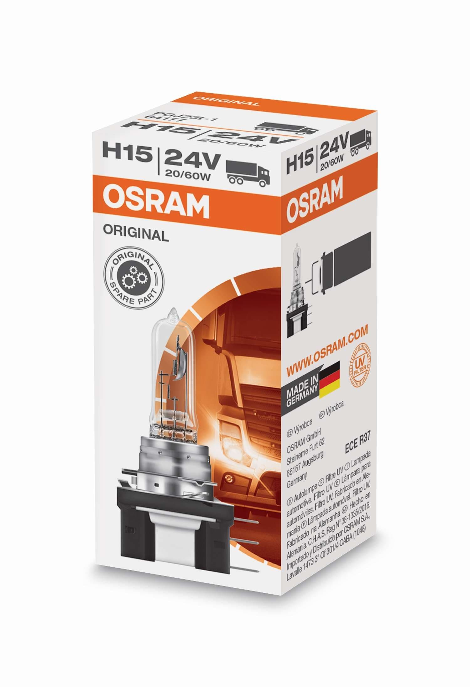 H15 24V 20/60 PGJ23t-1 Original Faltschachtel OSRAM