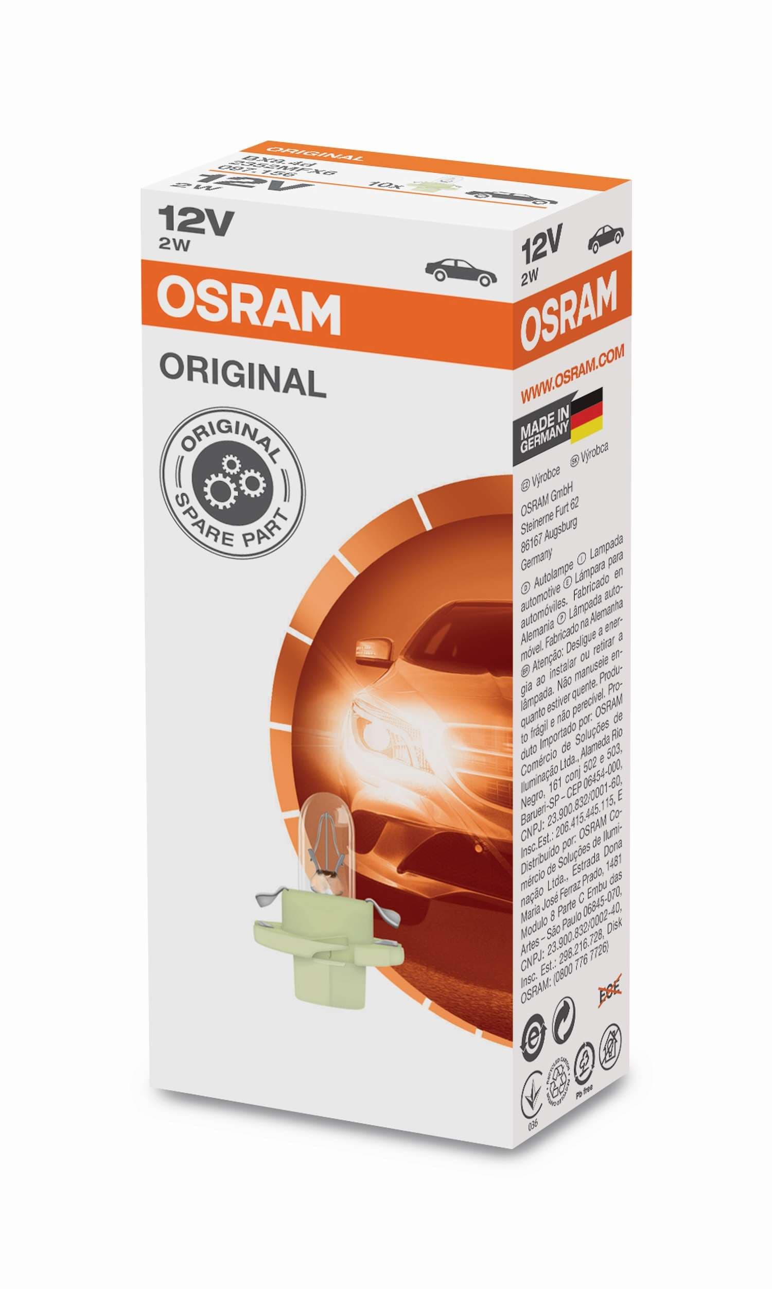 MFX6 BX8,4d 2W 1 St. OSRAM