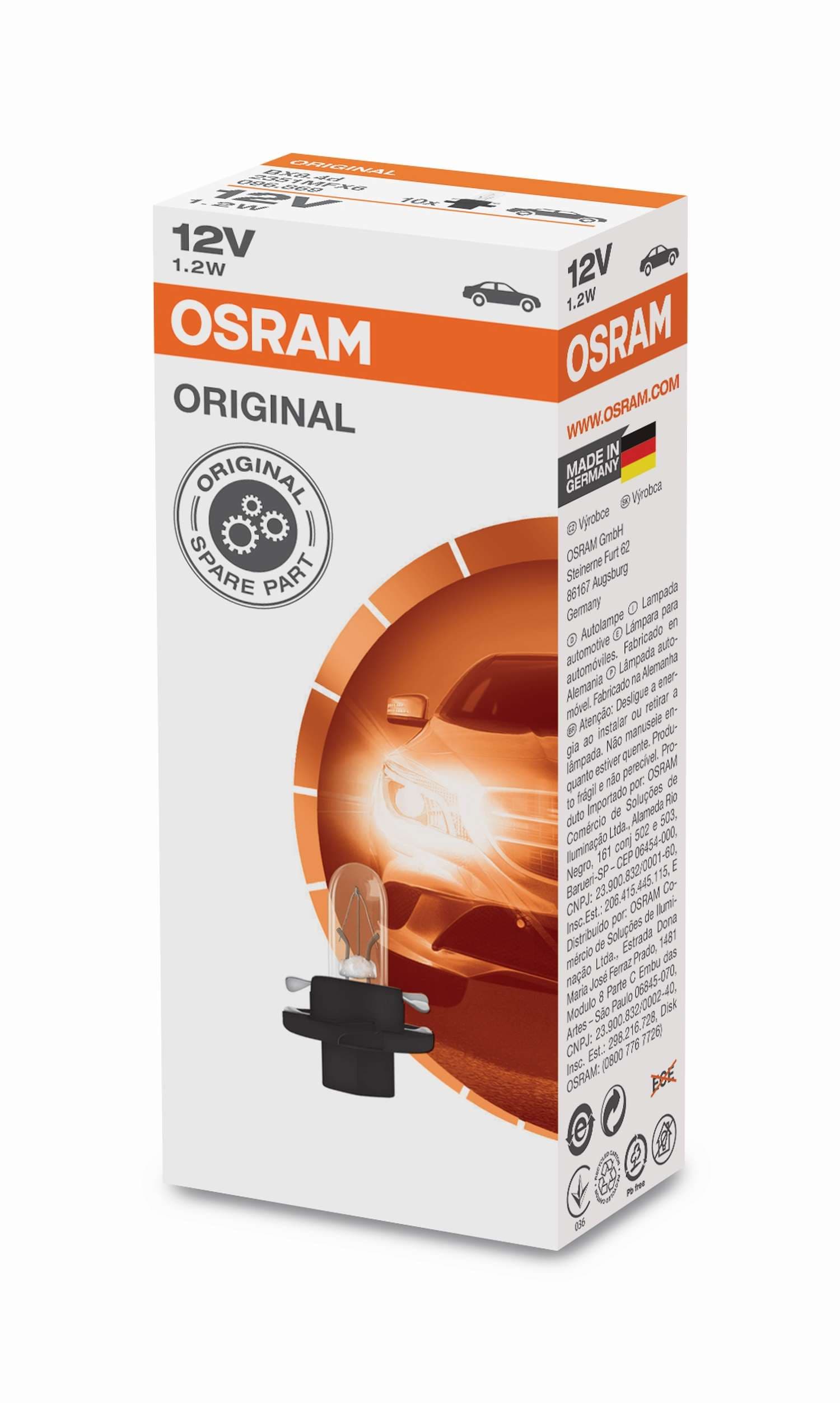 MFX6 BX8,4d 1,2W 12V 1 St. OSRAM