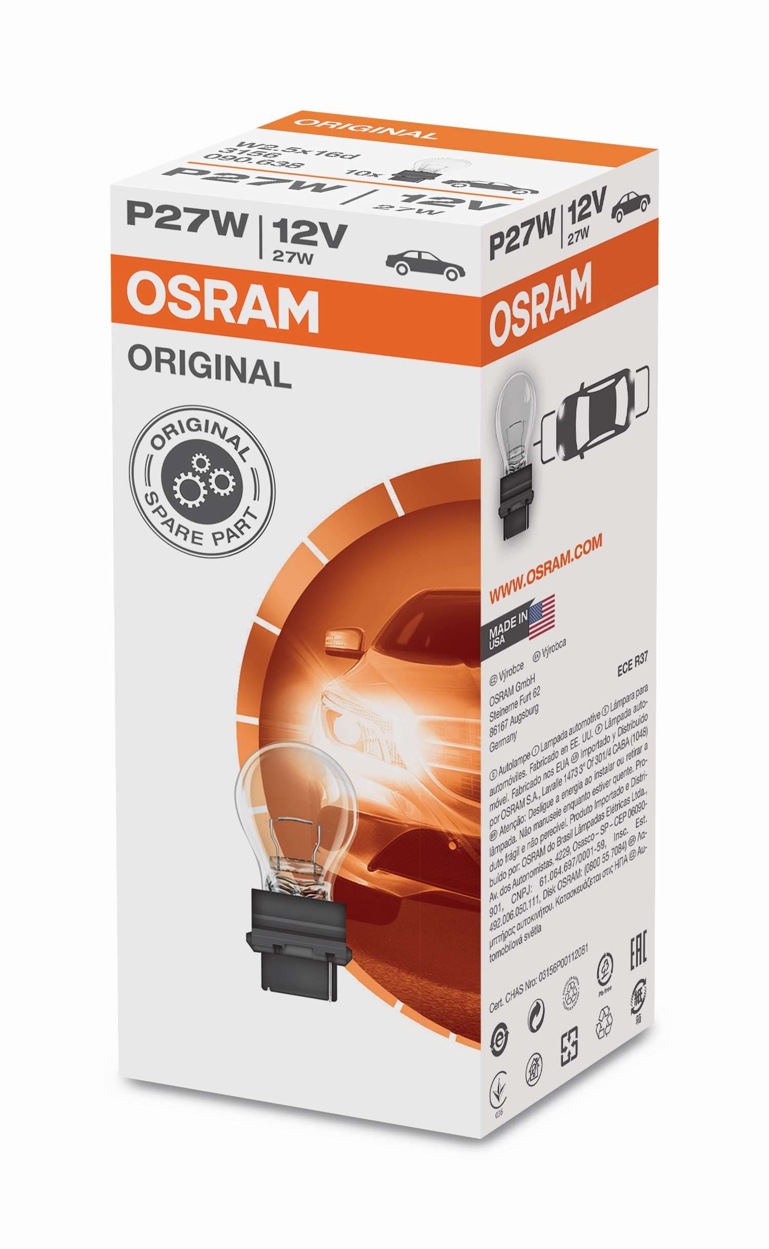 P27W 12V 27W W2,5x16d 1 St. OSRAM