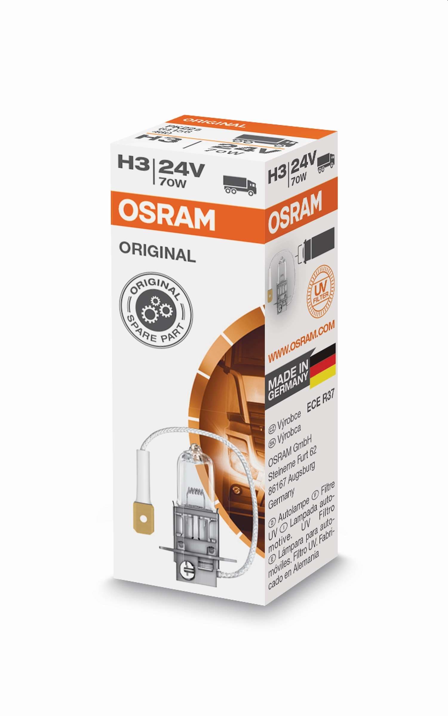 H3 24V 70W PK22s Original Faltschachtel OSRAM