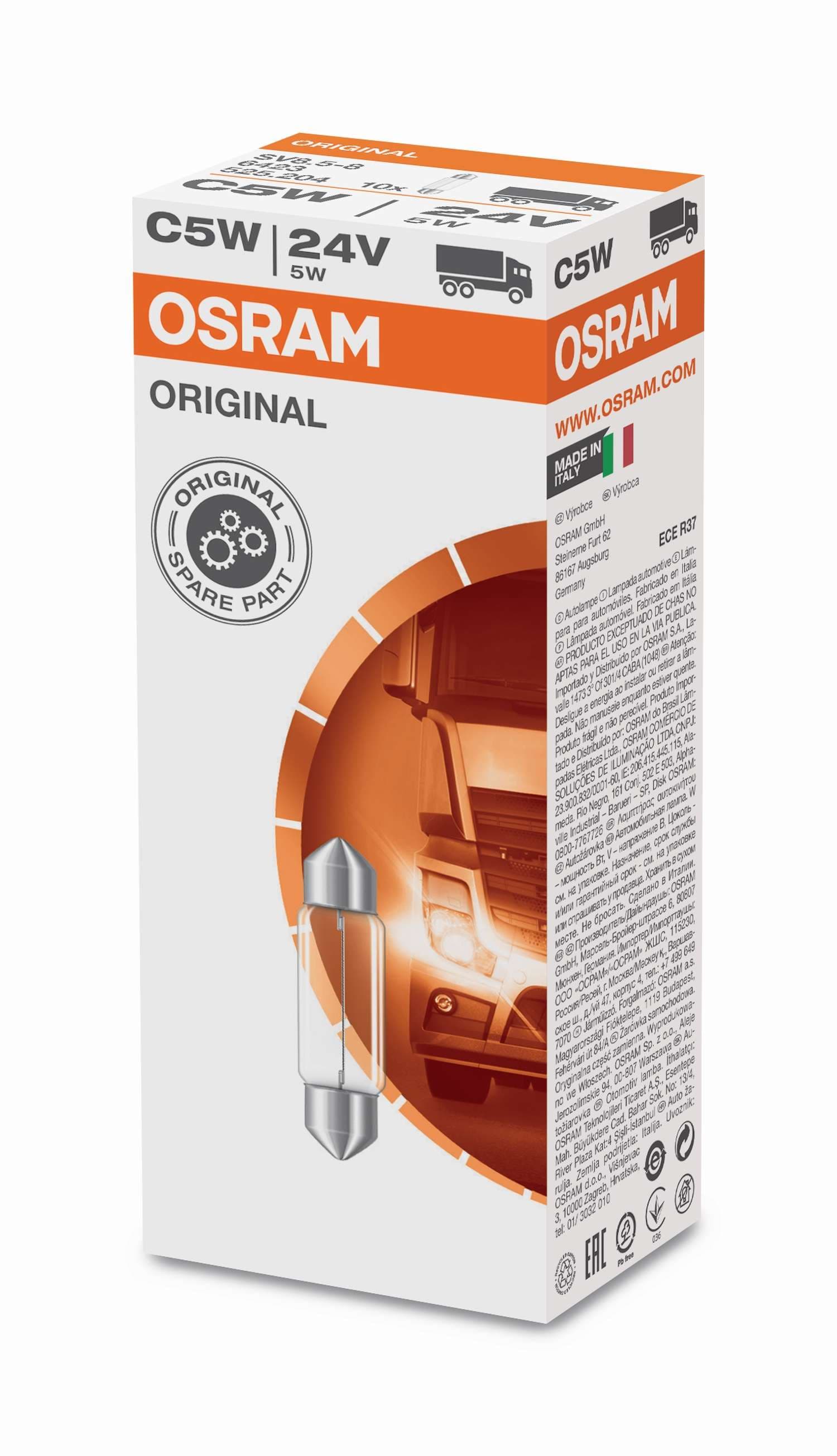 C5W 24V 5W SV8.5-8 Original Faltschachtel 1 St. OSRAM