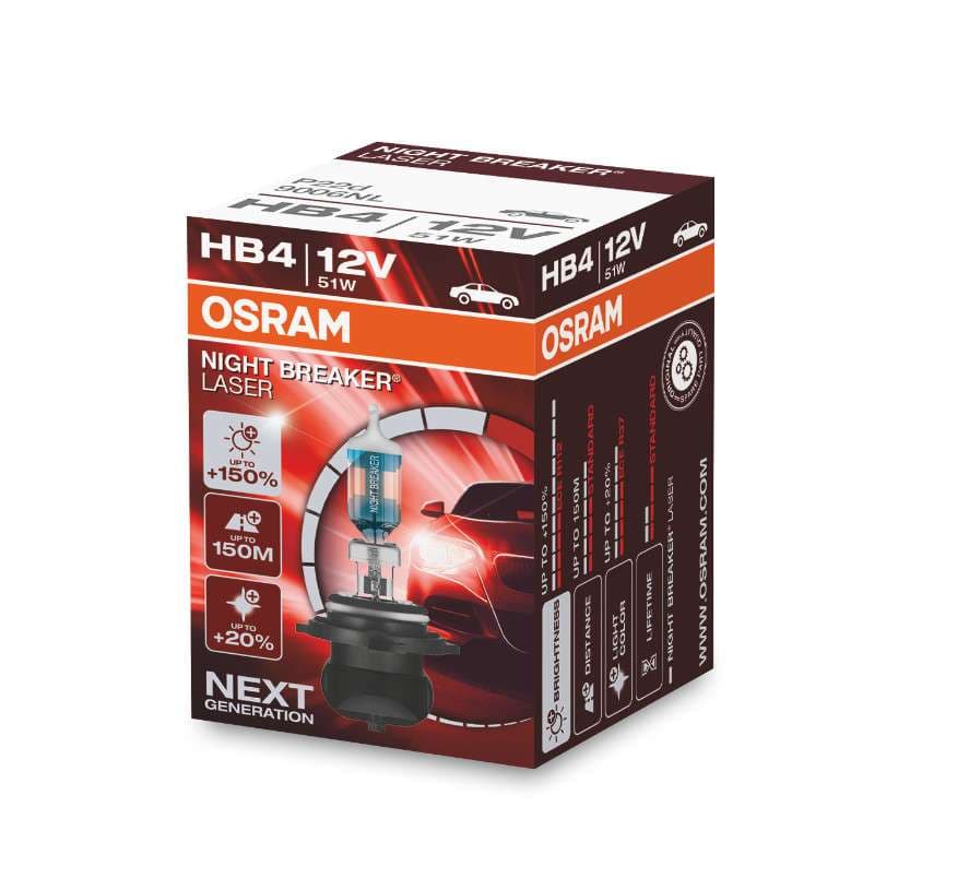 HB4 12V 51W P22s NIGHT BREAKER® LASER +150% mehr Helligkeit 1 St. OSRAM
