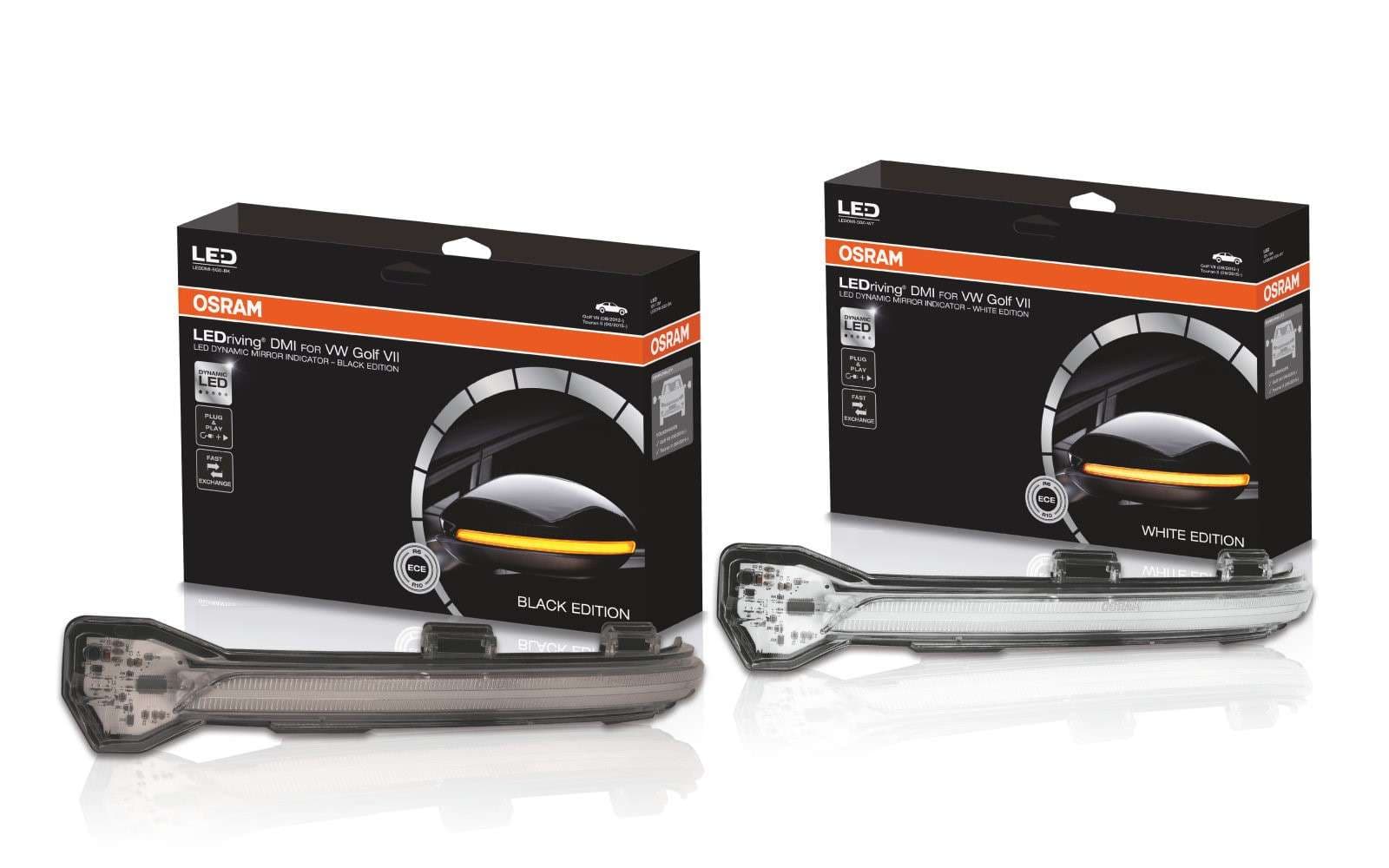 LEDRiving® Dynamische LED Spiegelblinker VW Golf VII - Black Edition OSRAM