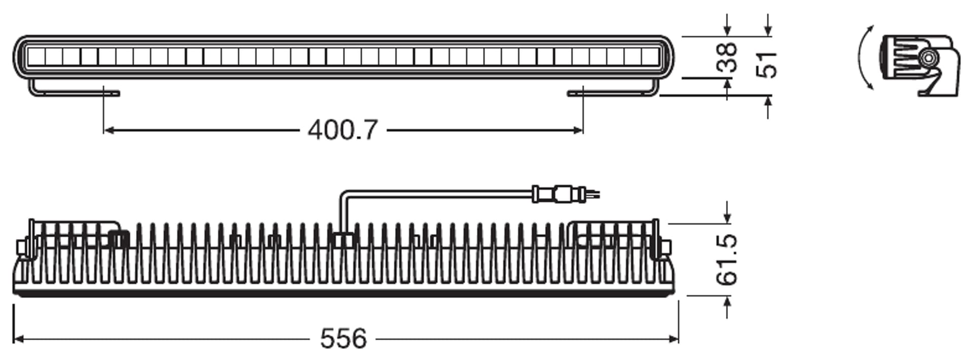 LEDriving LIGHTBAR SX500-SP Lichtleiste 1 St. OSRAM