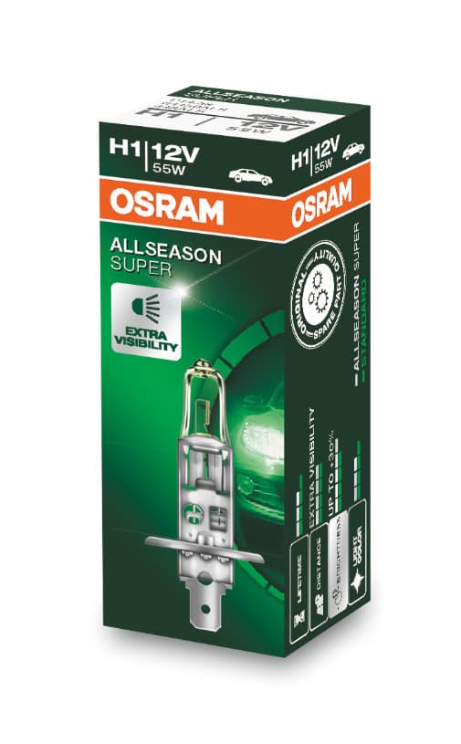 H1 12V 55W P14.5s AllSeason 1 St. OSRAM