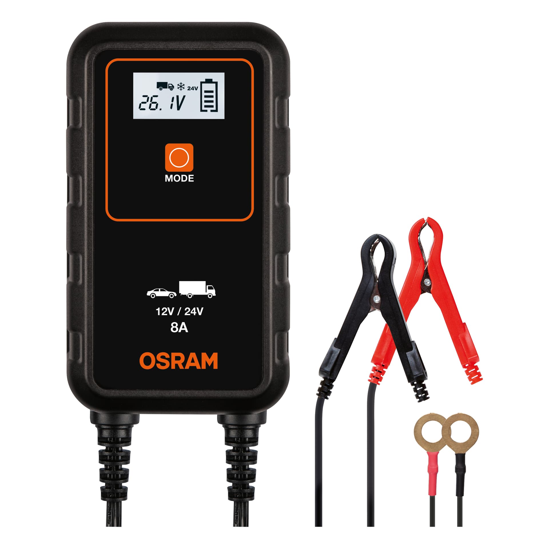 BATTERYcharge 908 Intelligentes Batterielade- und Batteriewartungsgerät 1 St. OSRAM