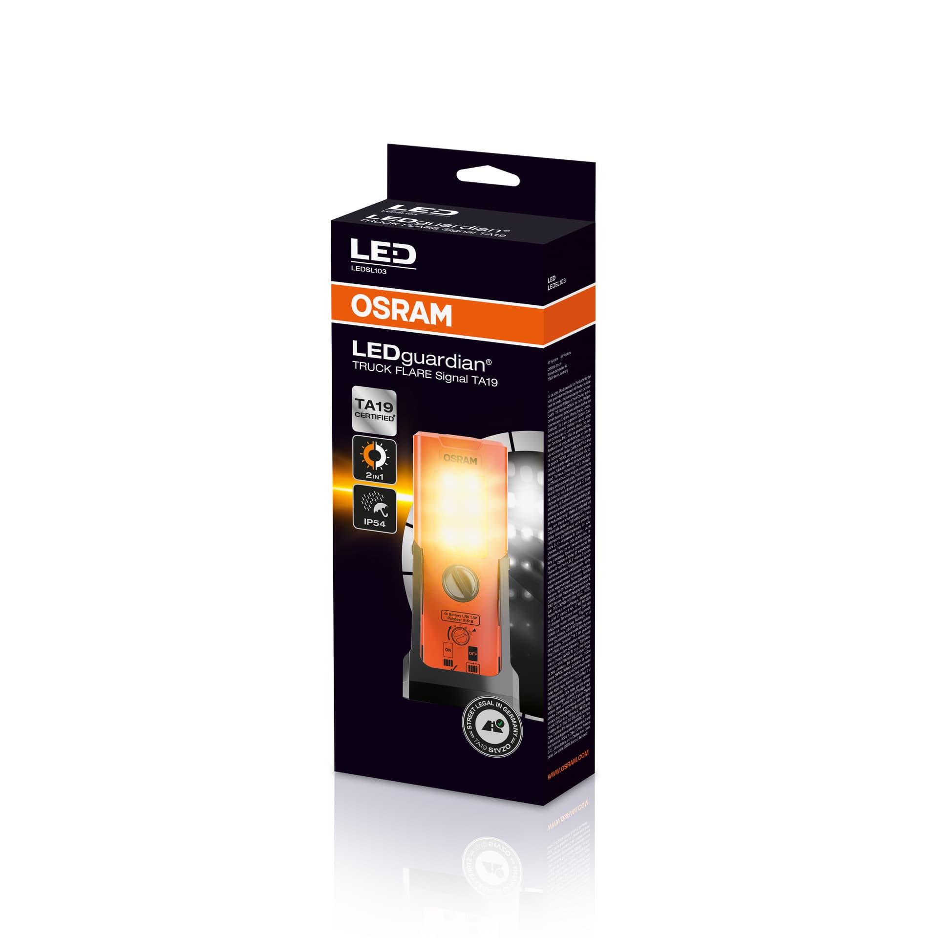 LEDGuardian® Truck Flare Signal TA19 Warn-, Notleuchte/Taschenlampe 1 St. OSRAM